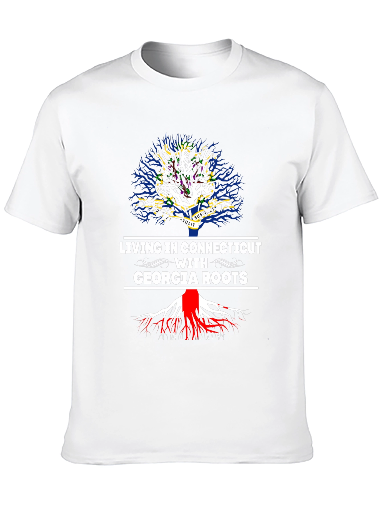 Living in Connecticut with Georgia Roots T-Shirt