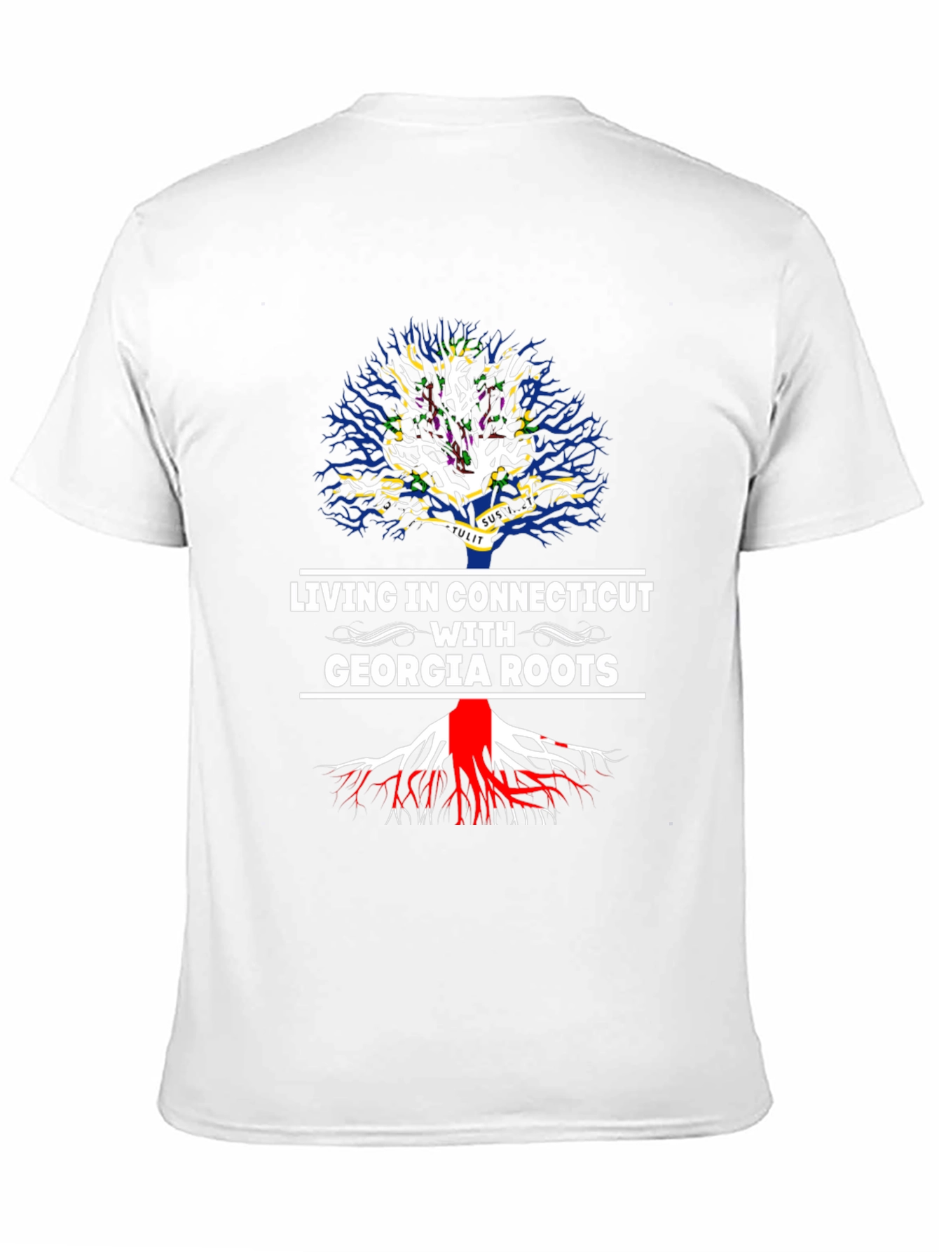 Living in Connecticut with Georgia Roots T-Shirt