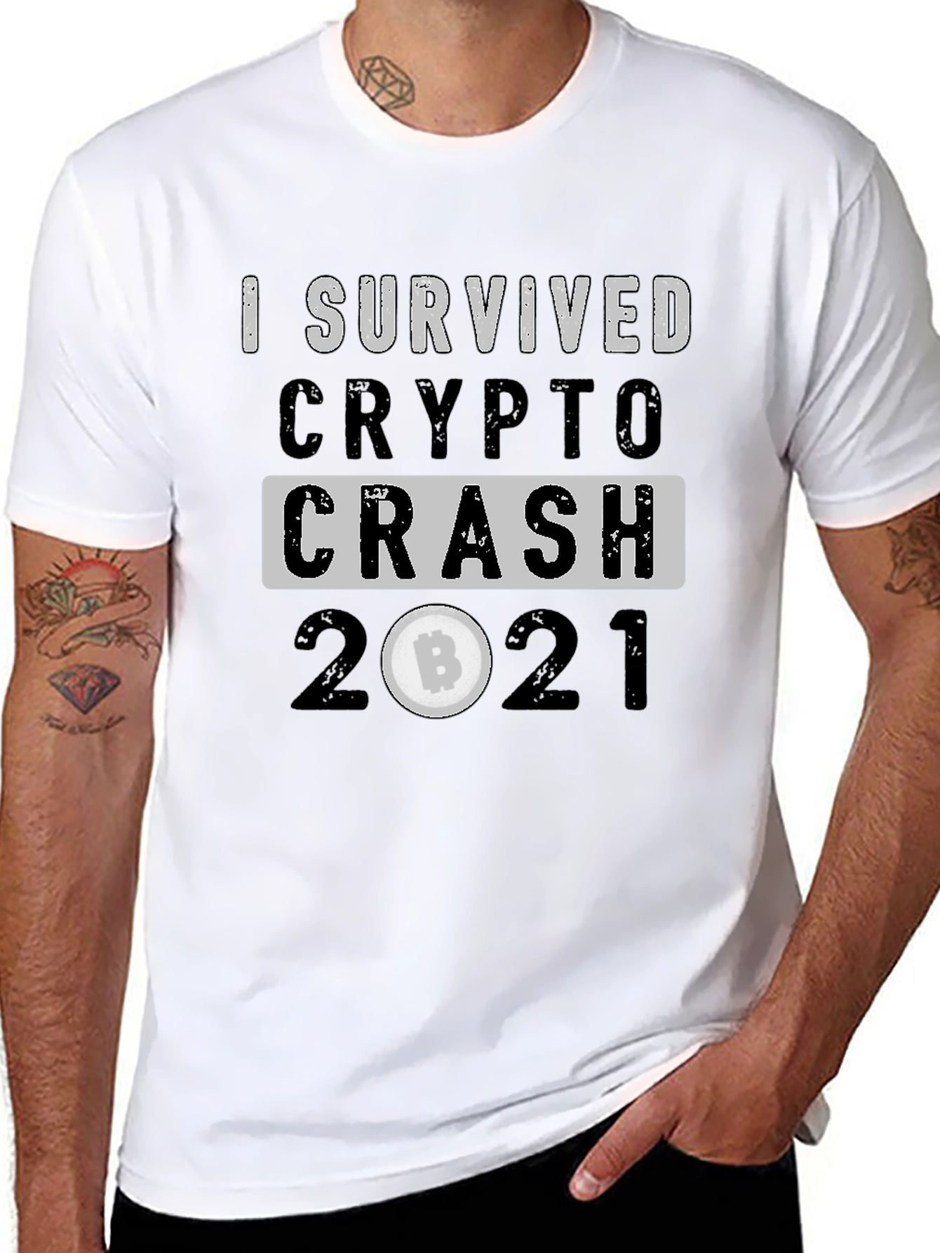 Crypto Crash 2021 Survivor Tee