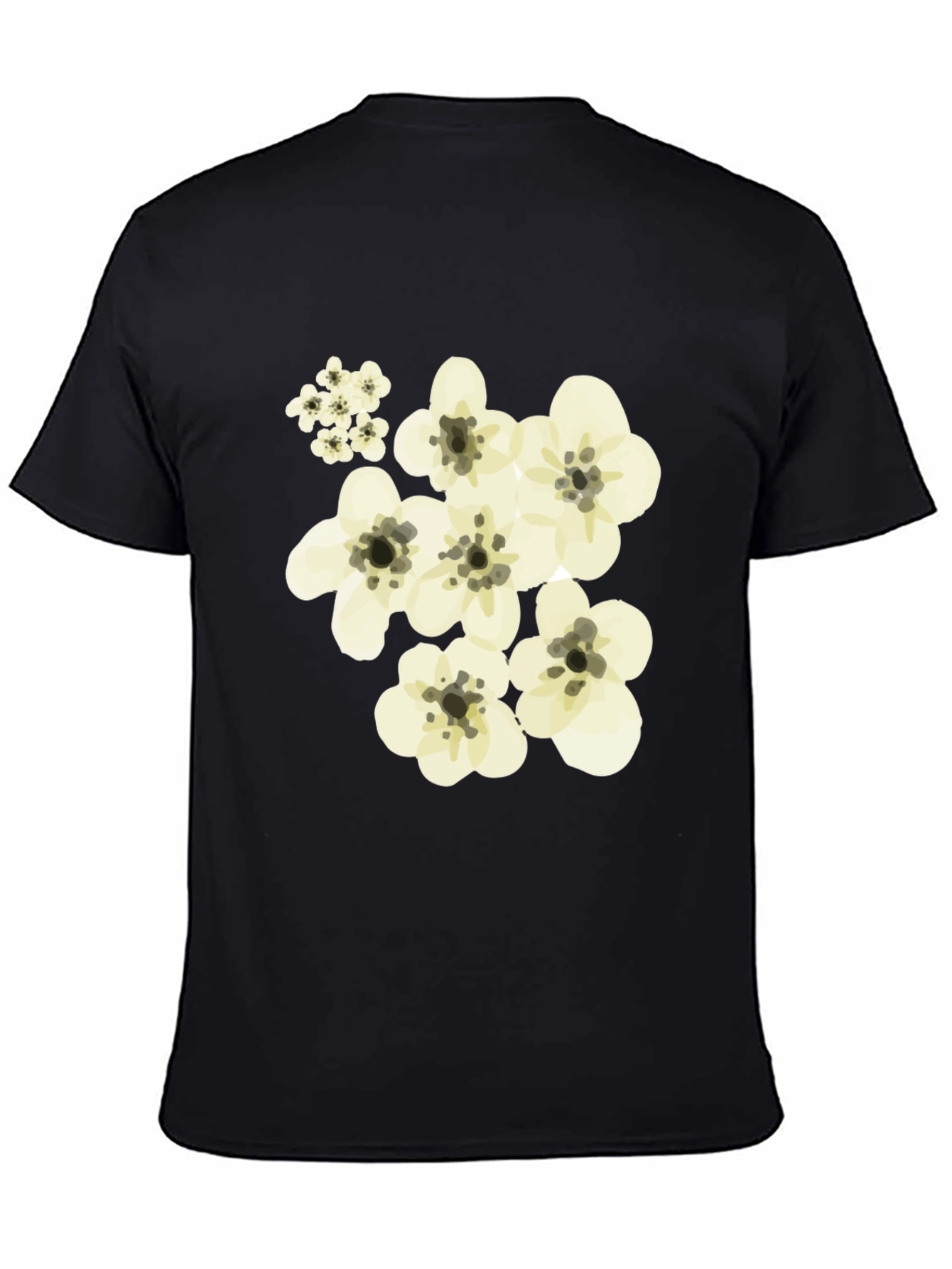 Floral Black T-Shirt - Stylish Casual Wear