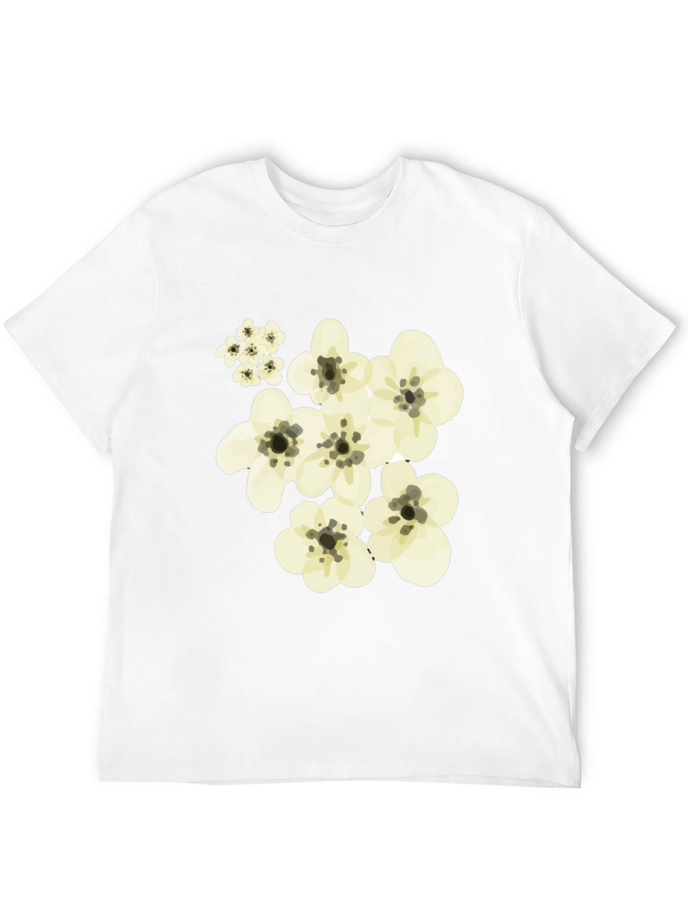 Floral Black T-Shirt - Stylish Casual Wear