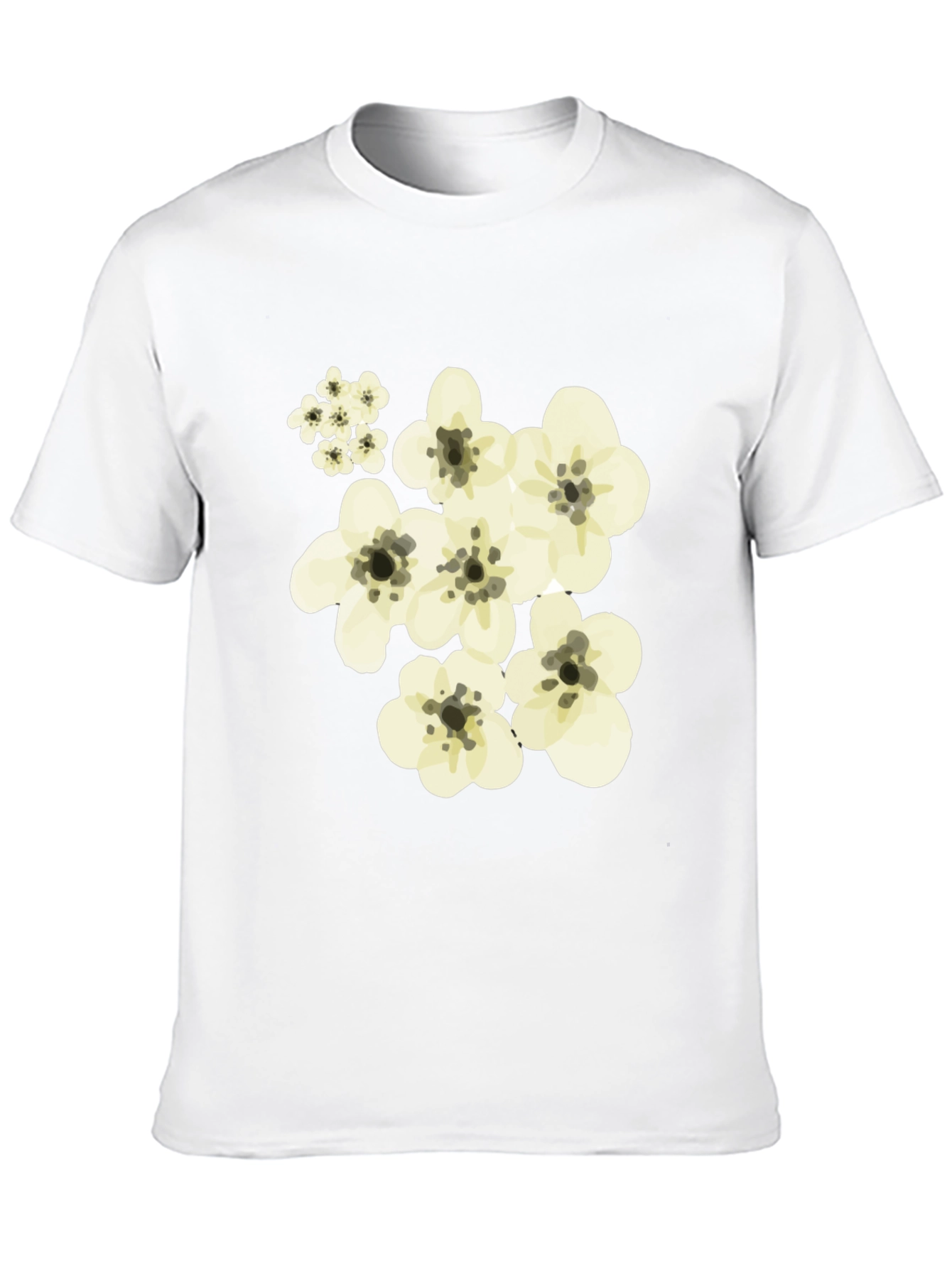 Floral Black T-Shirt - Stylish Casual Wear