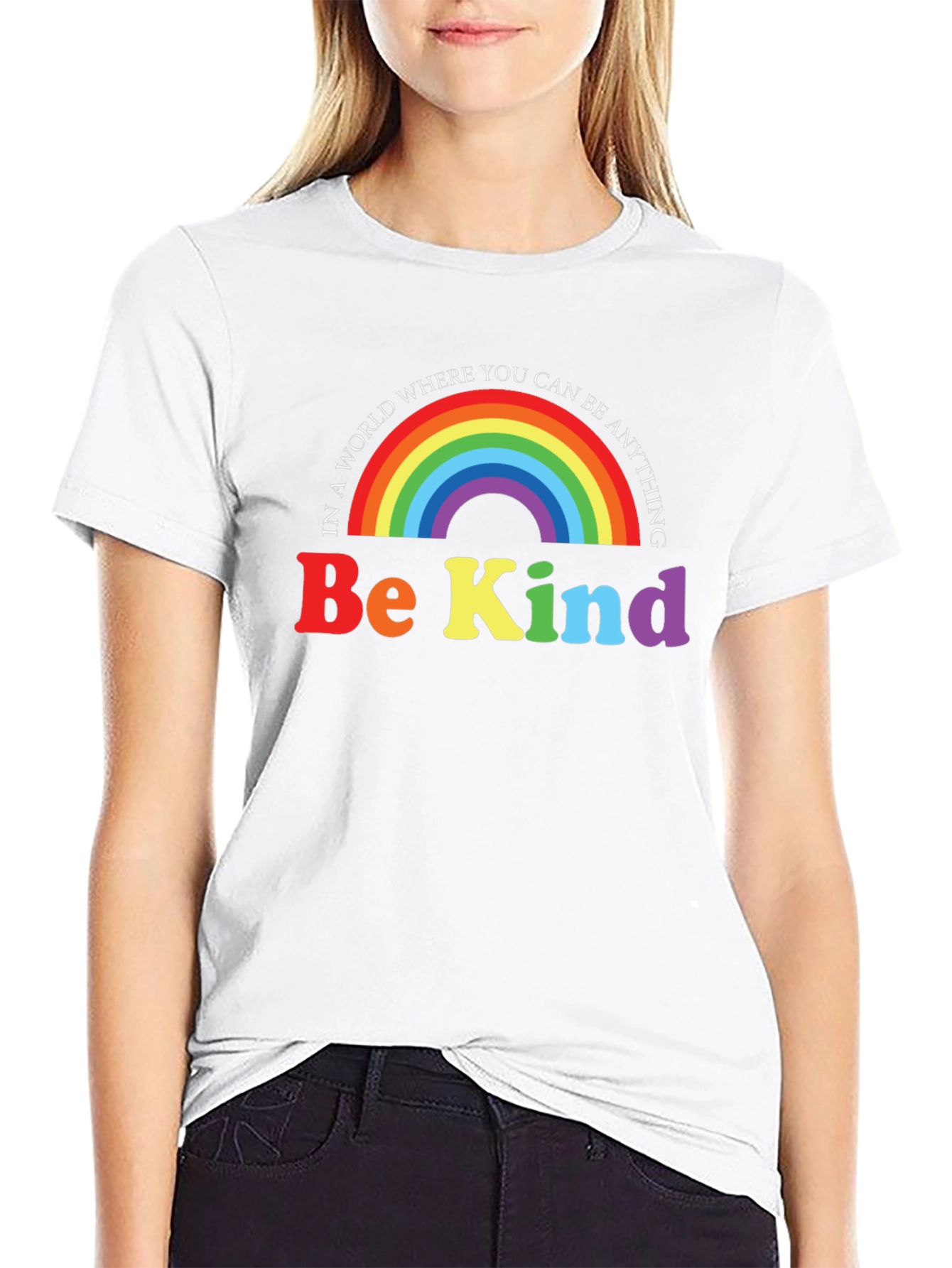Be Kind Rainbow Graphic Tee