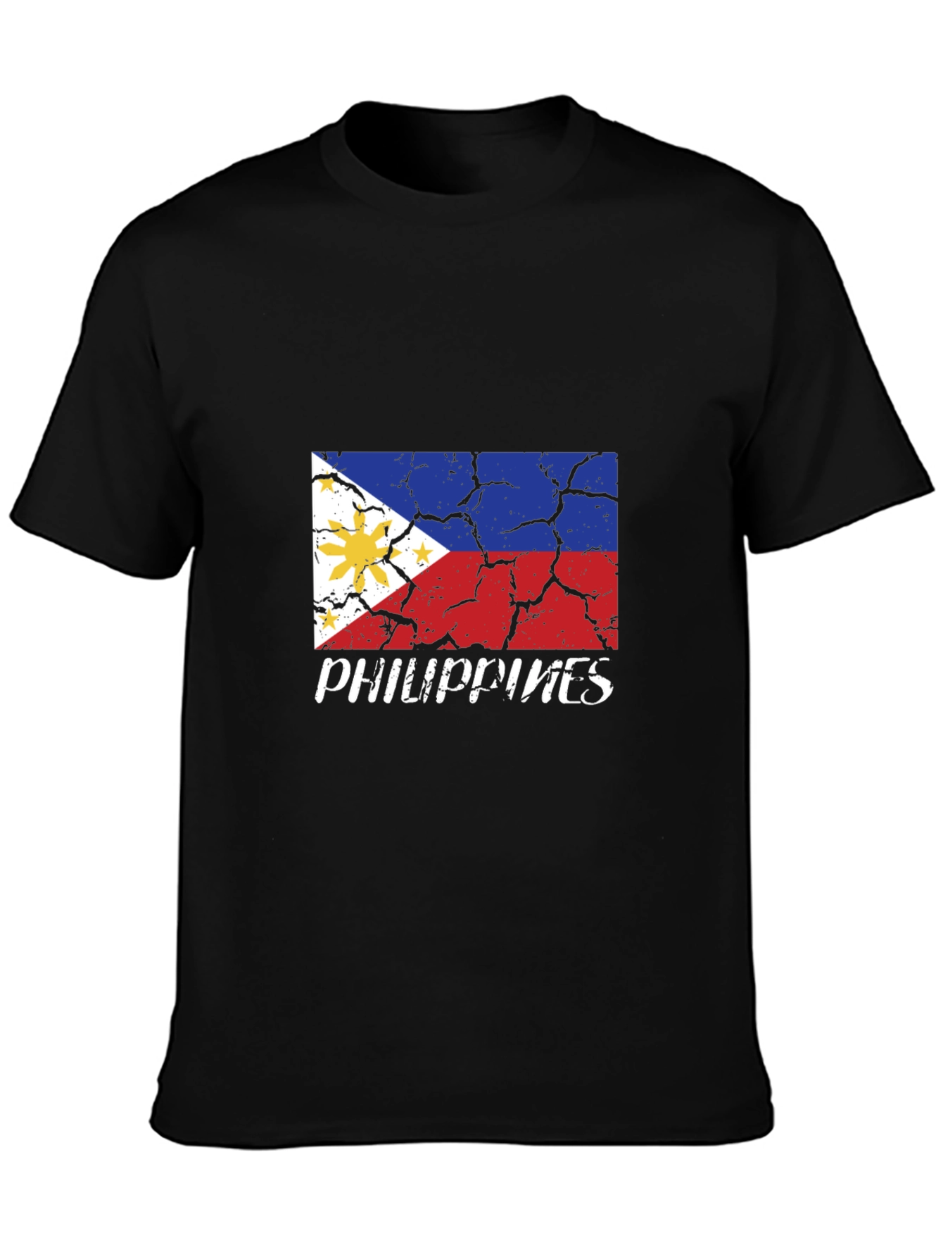 Philippines Flag Distressed T-Shirt