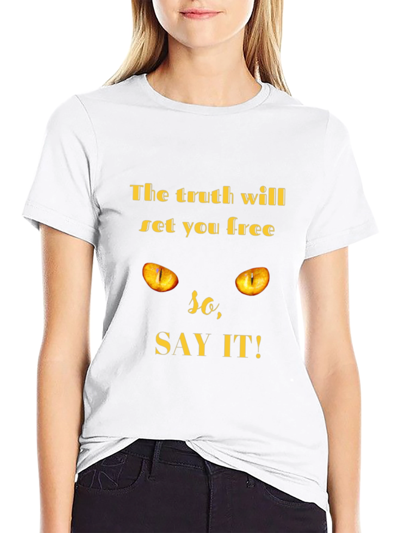 Truth Will Set You Free Cat Eye T-Shirt