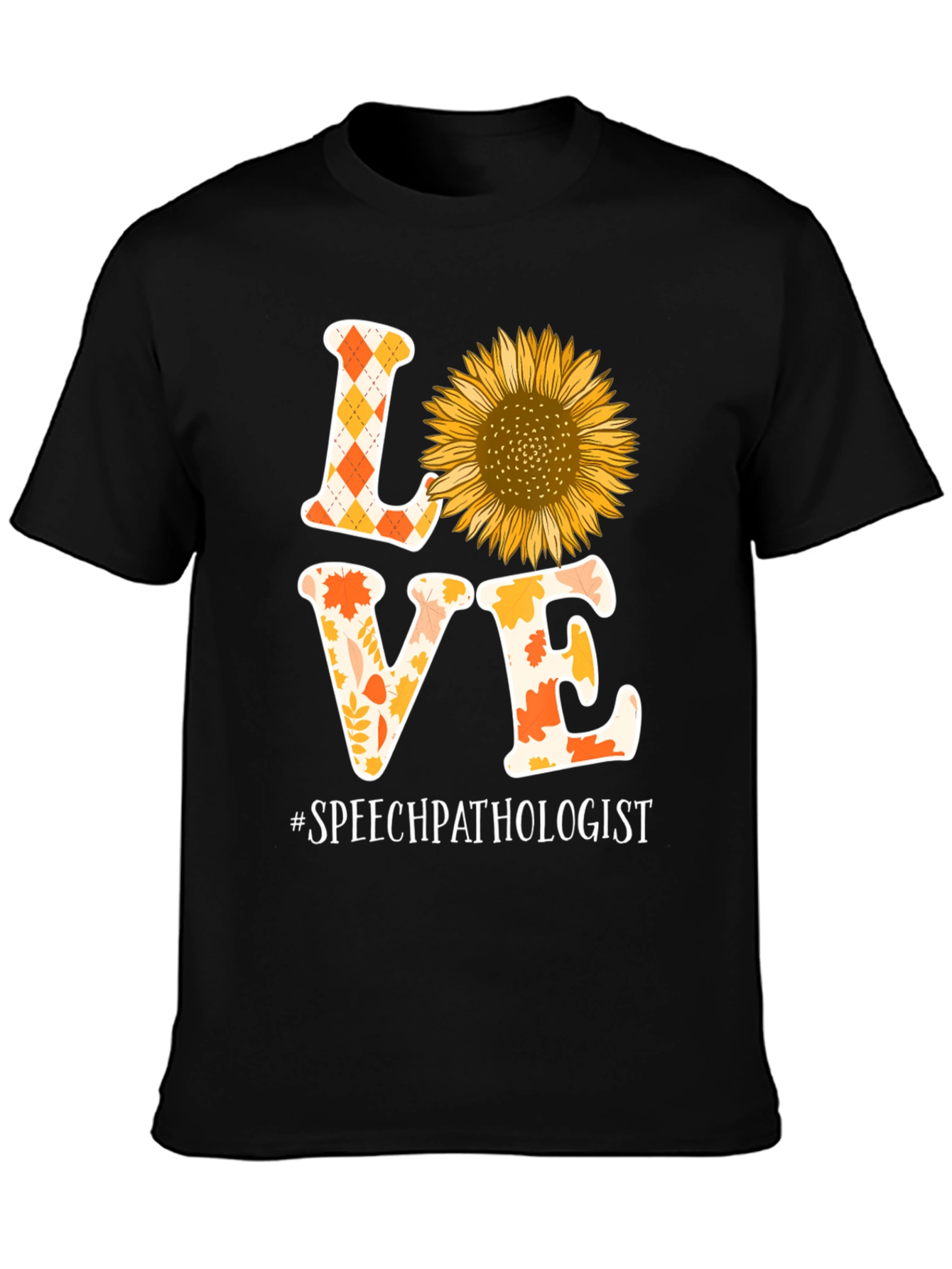Speech Pathologist Love Sunflower Graphic Tee
