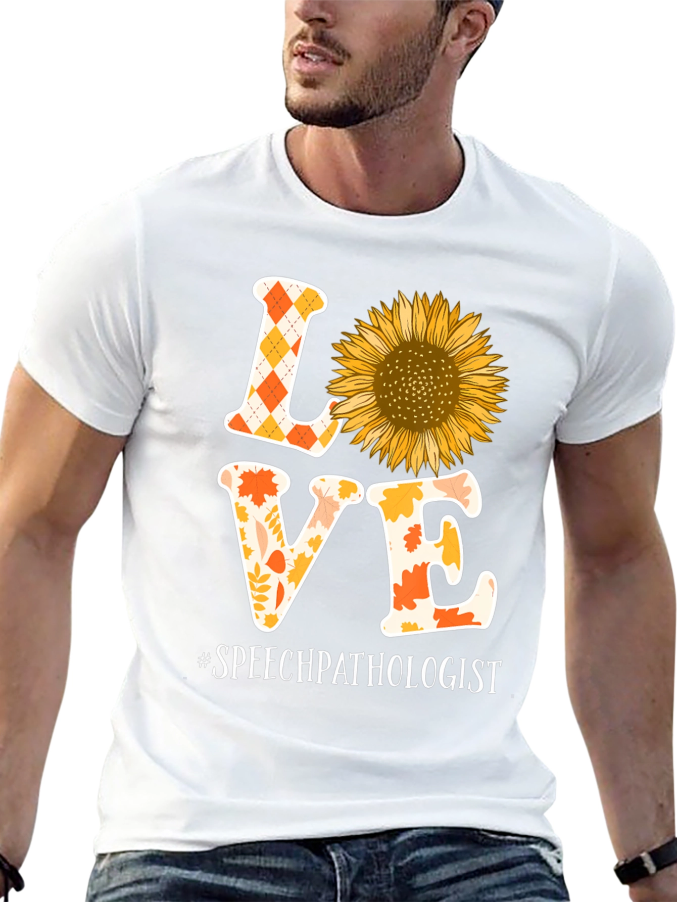 Speech Pathologist Love Sunflower Graphic Tee