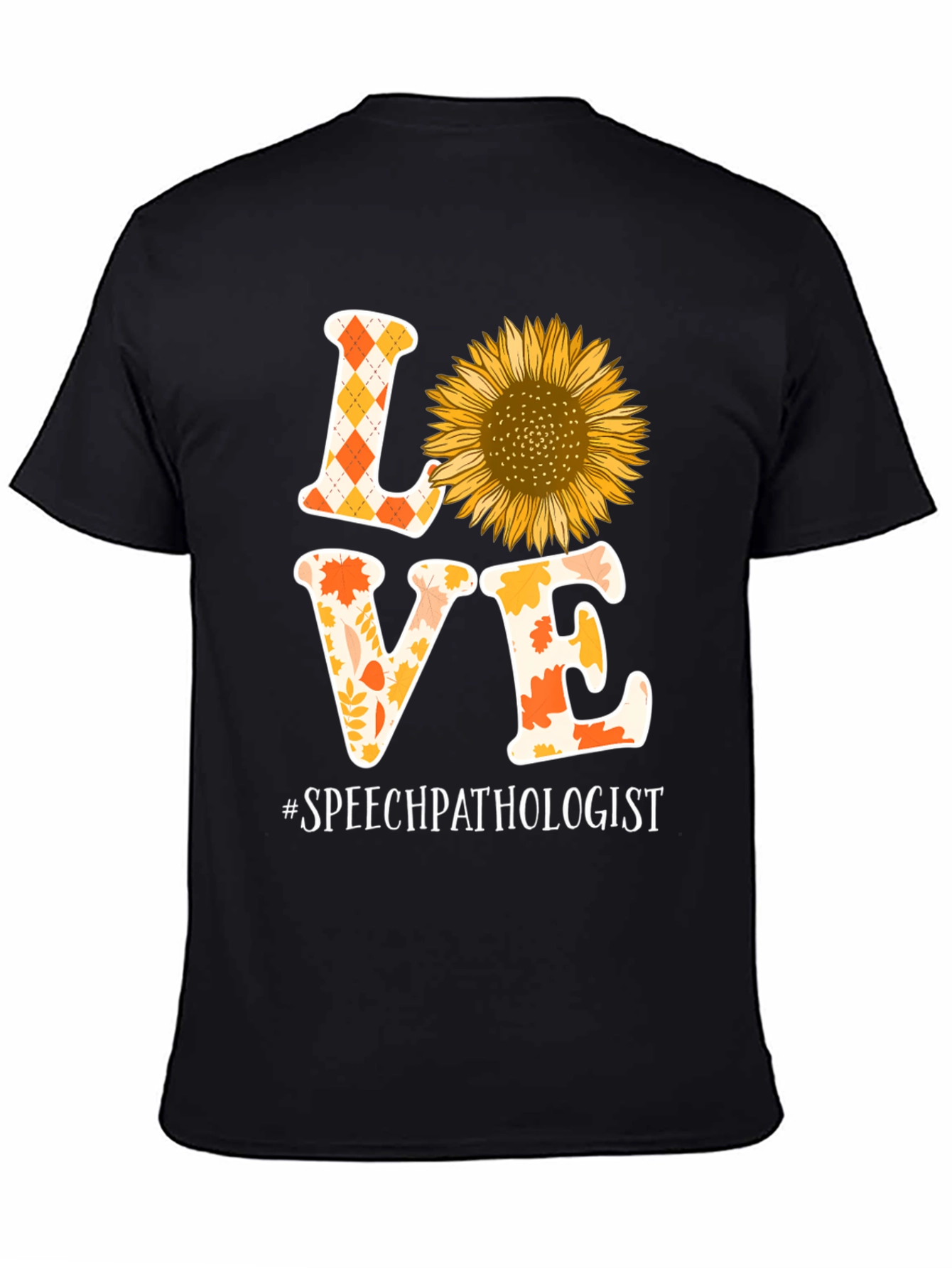Speech Pathologist Love Sunflower Graphic Tee