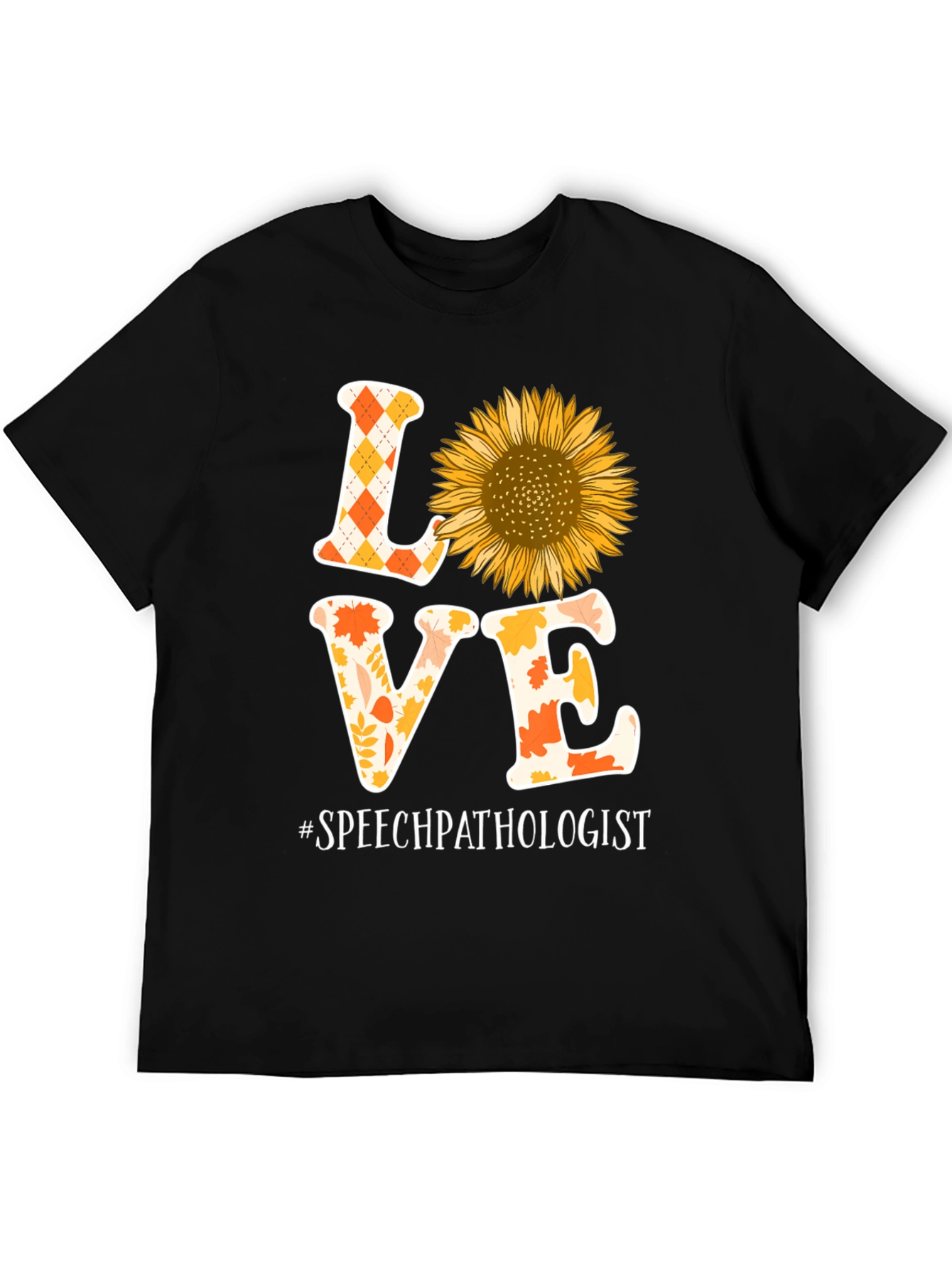 Speech Pathologist Love Sunflower Graphic Tee