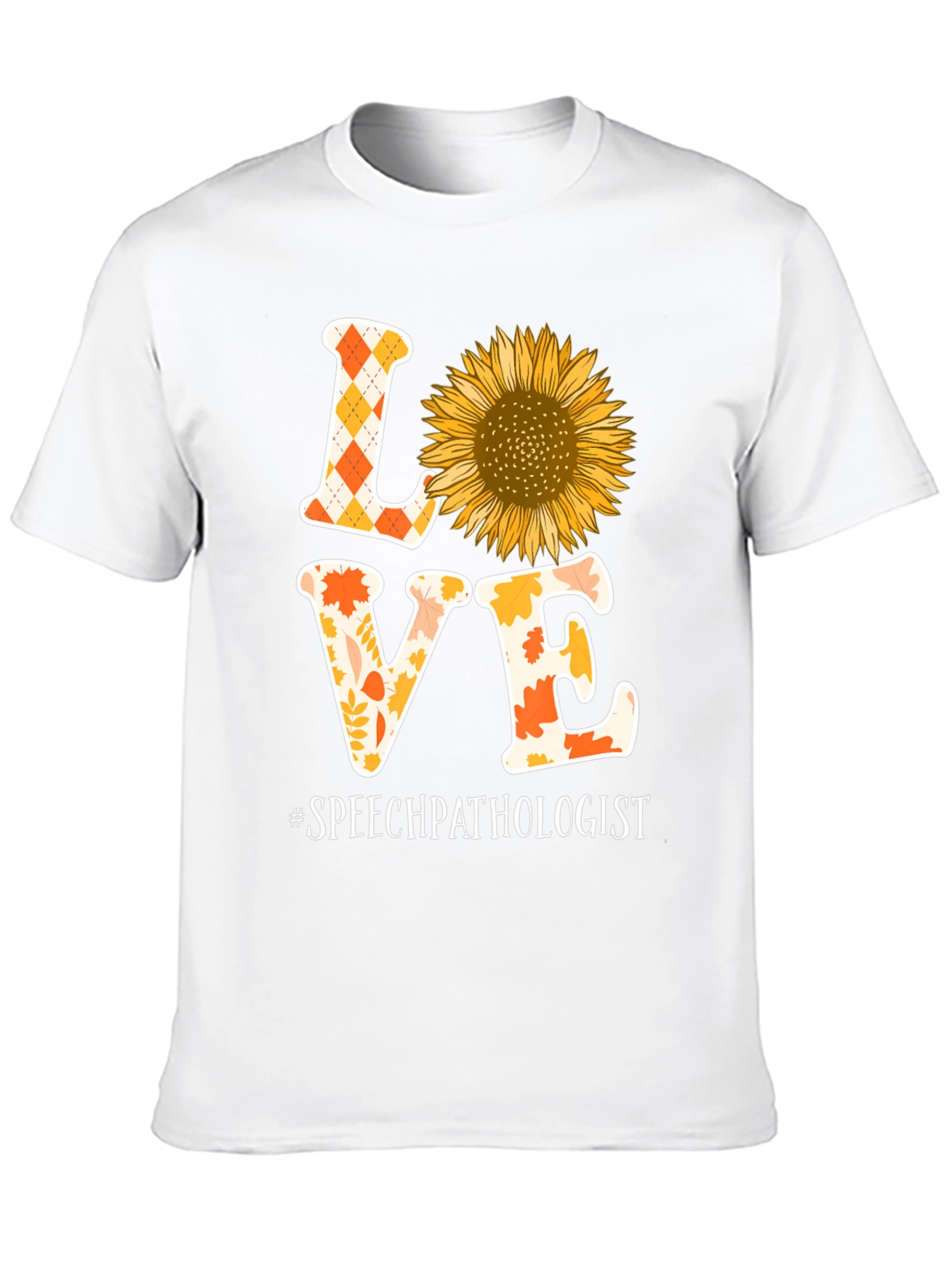Speech Pathologist Love Sunflower Graphic Tee