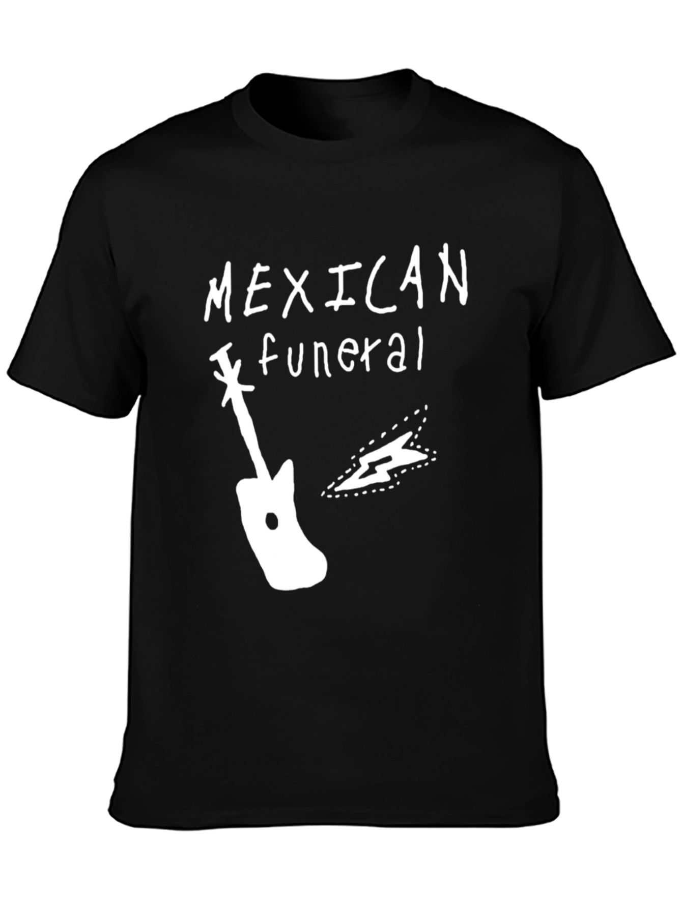 Mexican Funeral Graphic T-Shirt - Black Cotton Blend