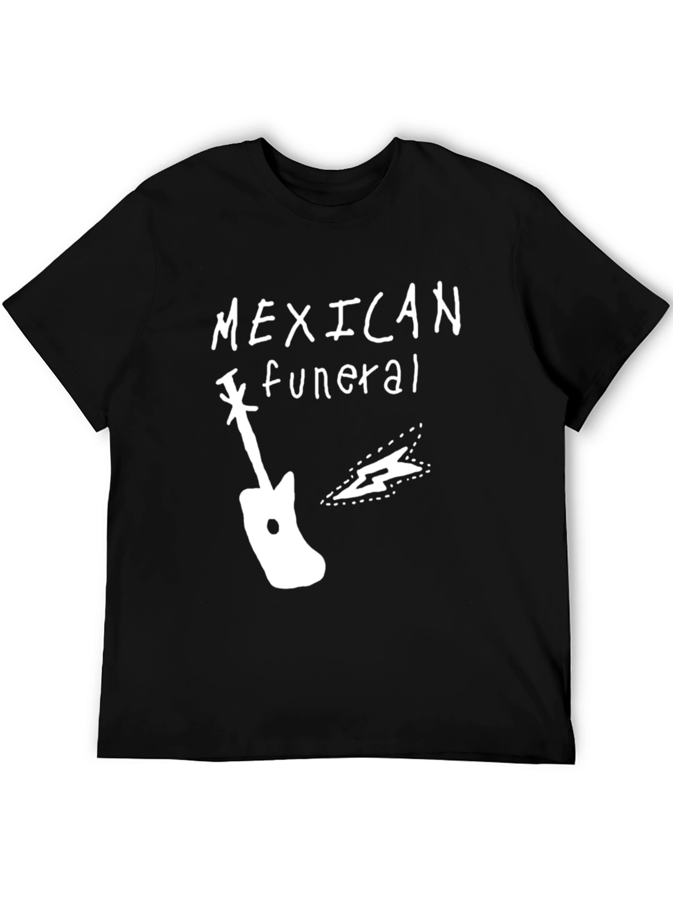 Mexican Funeral Graphic T-Shirt - Black Cotton Blend