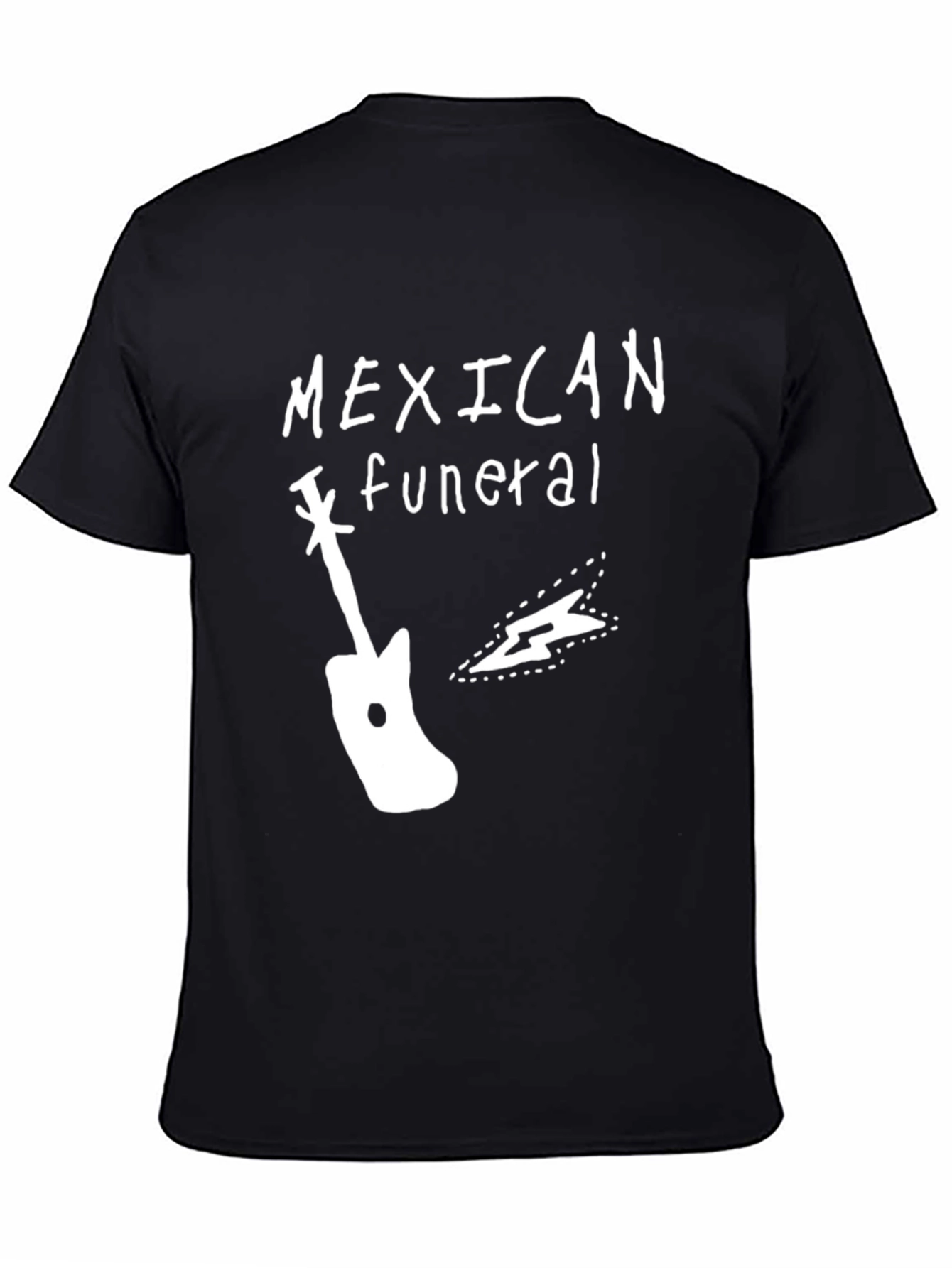 Mexican Funeral Graphic T-Shirt - Black Cotton Blend