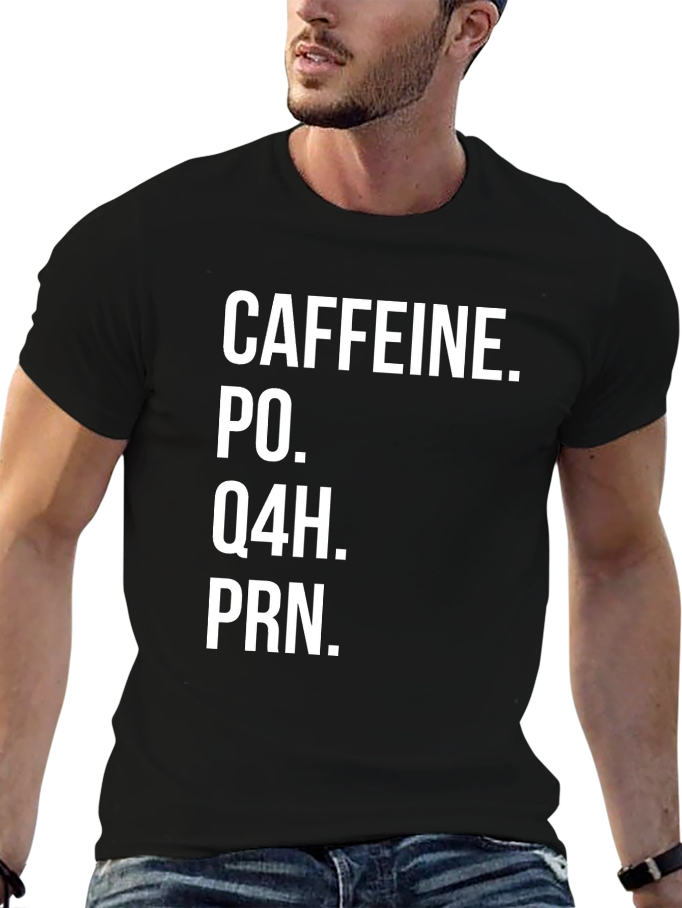 Caffeine PRN Black Tee