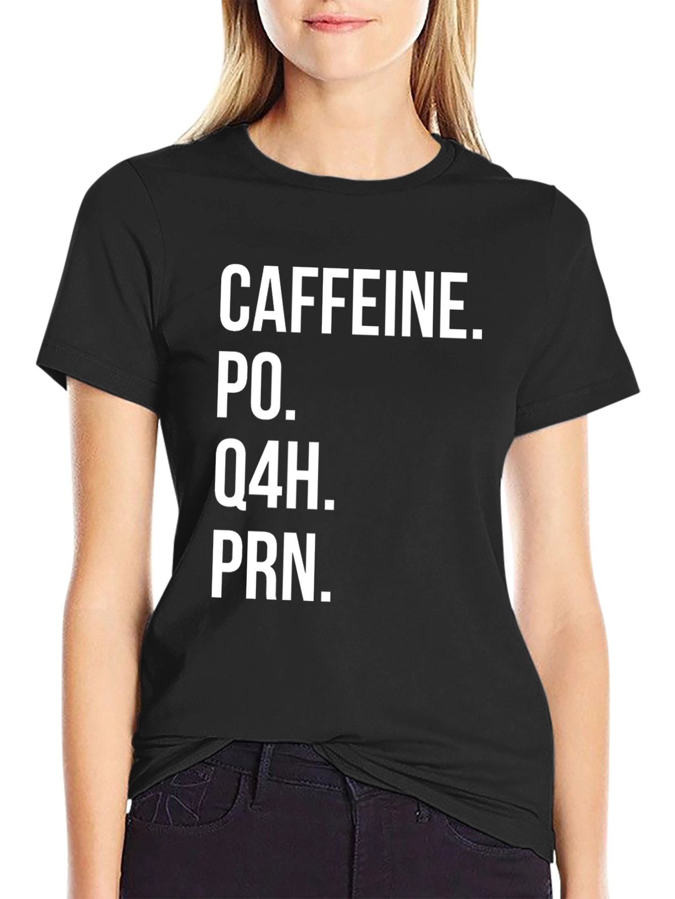 Caffeine PRN Black Tee