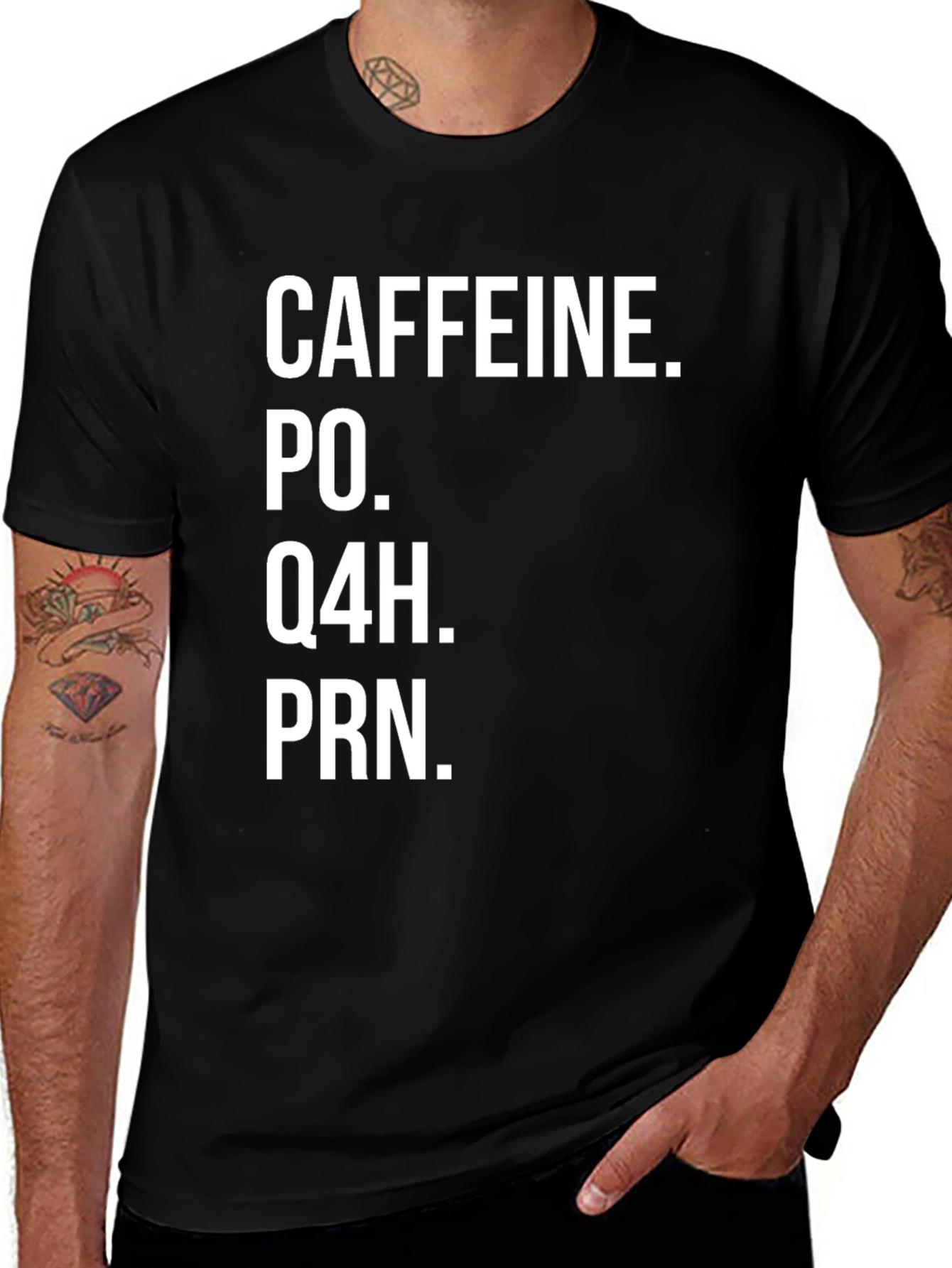 Caffeine PRN Black Tee