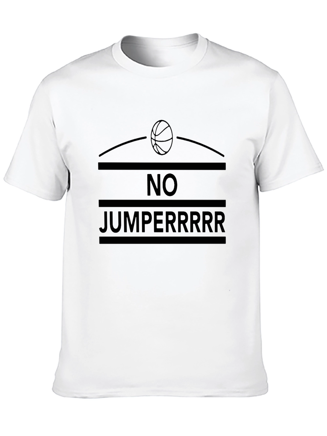 No Jumperrrr Graphic Tee - Black T-Shirt