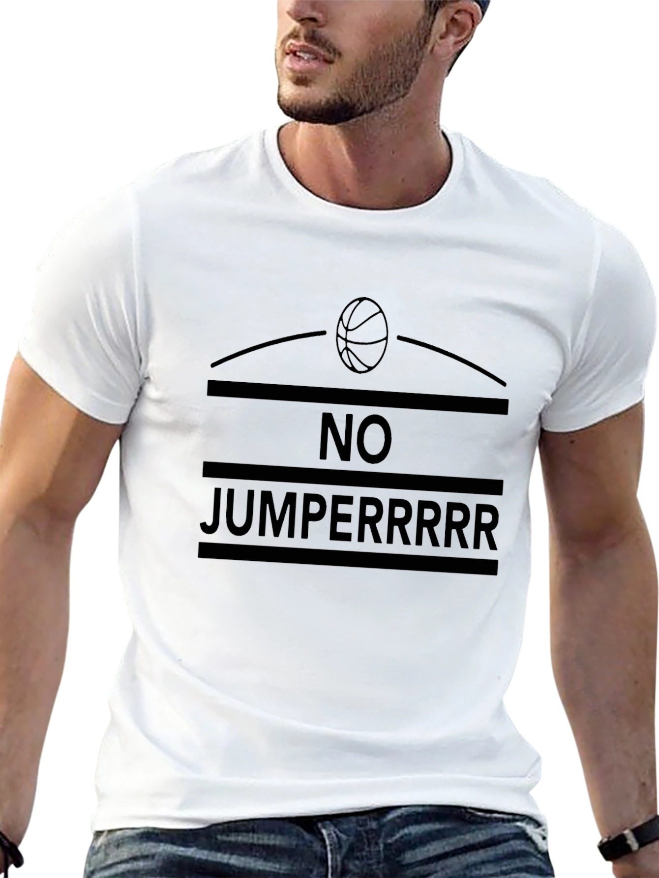 No Jumperrrr Graphic Tee - Black T-Shirt