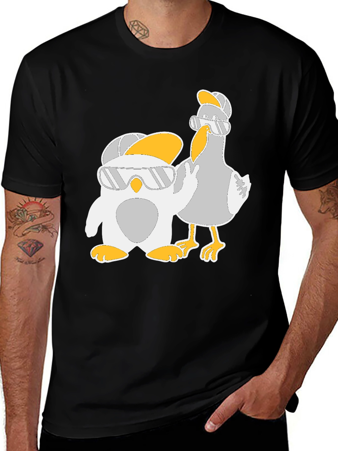 Cool Cartoon Animal Graphic Tee