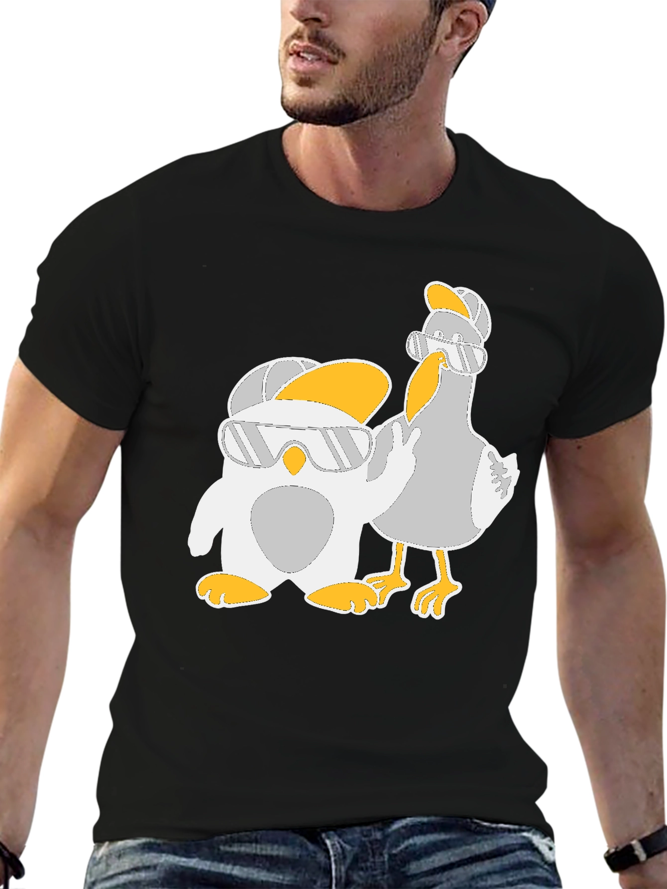 Cool Cartoon Animal Graphic Tee