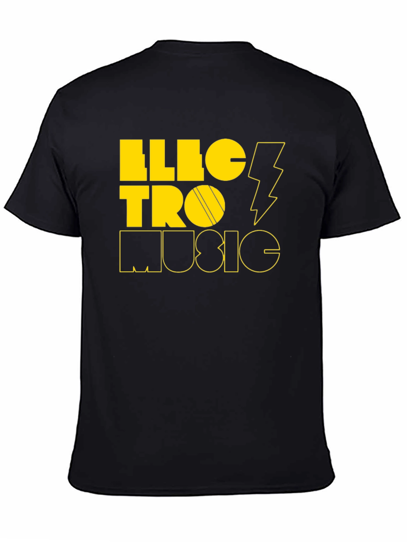 Electro Music Graphic Tee - Stylish Black T-Shirt