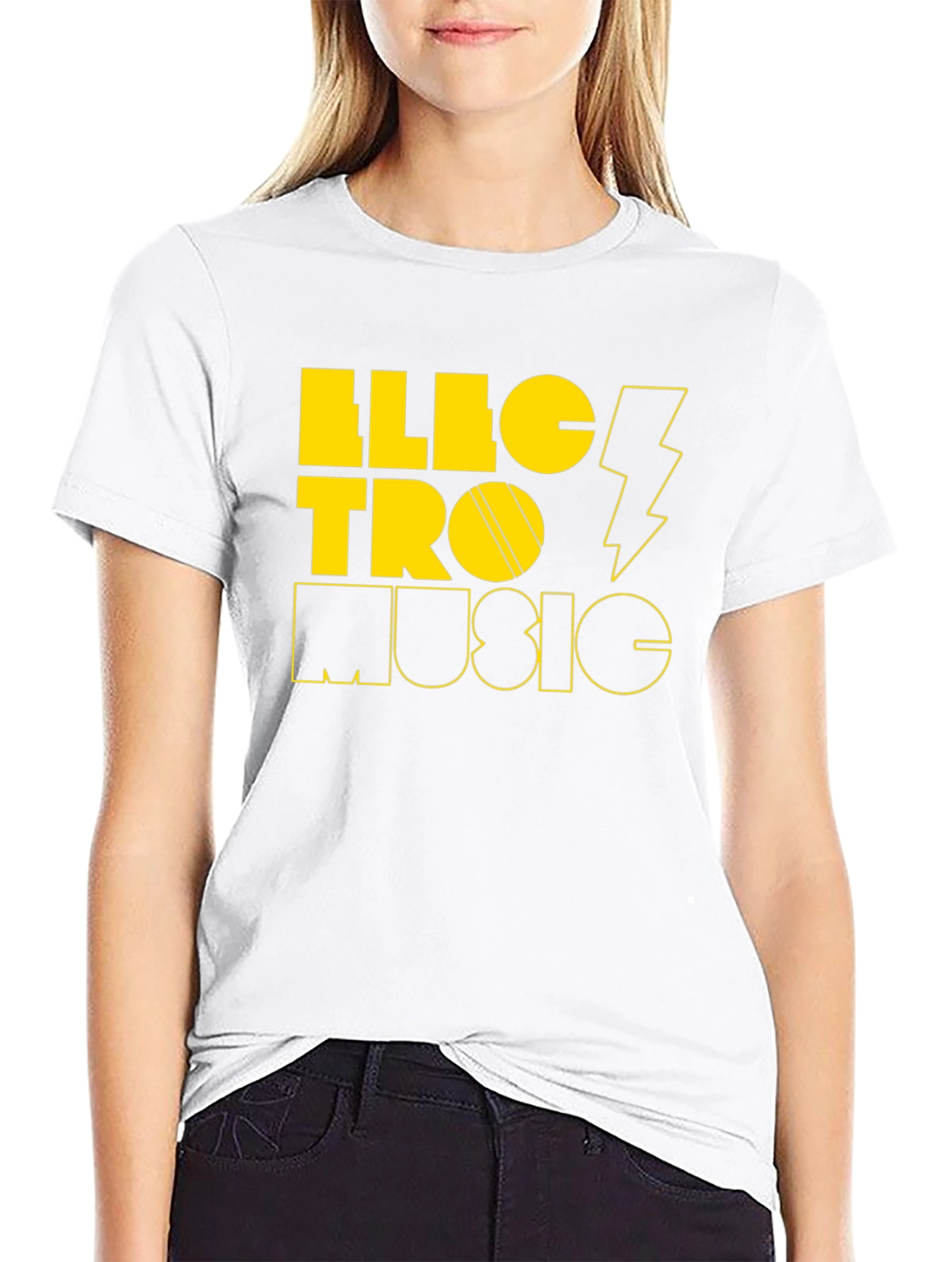 Electro Music Graphic Tee - Stylish Black T-Shirt
