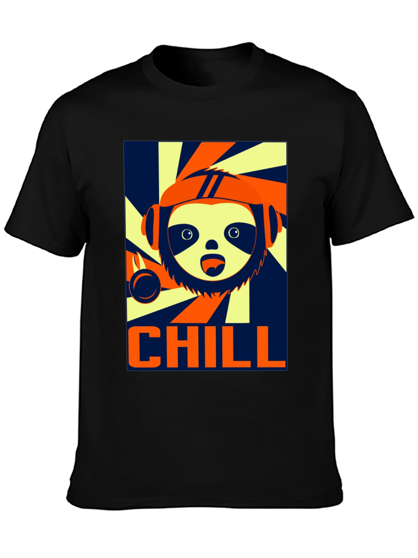 Chill Sloth Graphic T-Shirt - Trendy Relaxed Fit
