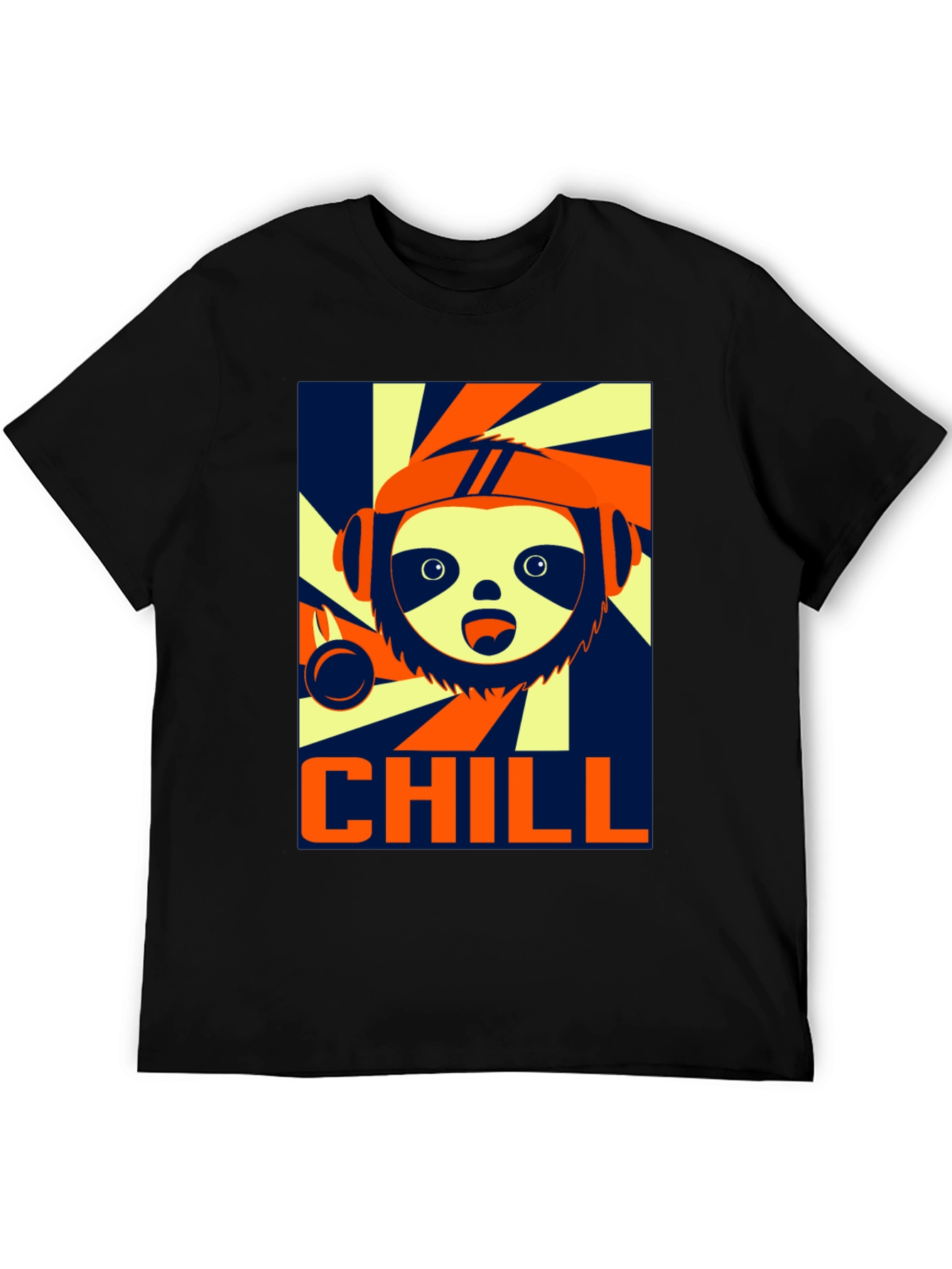 Chill Sloth Graphic T-Shirt - Trendy Relaxed Fit