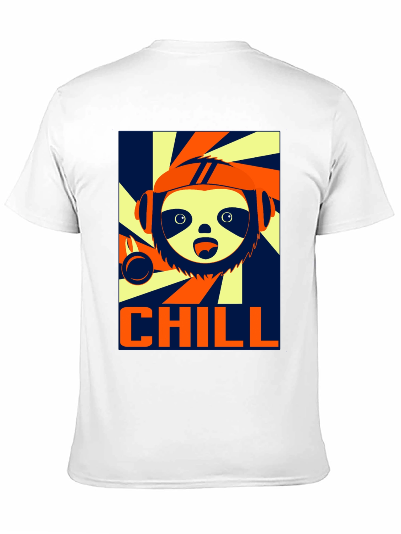Chill Sloth Graphic T-Shirt - Trendy Relaxed Fit