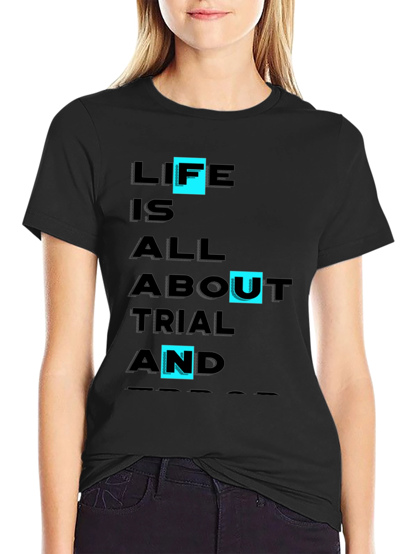 Life Trial & Error Graphic Tee - Black