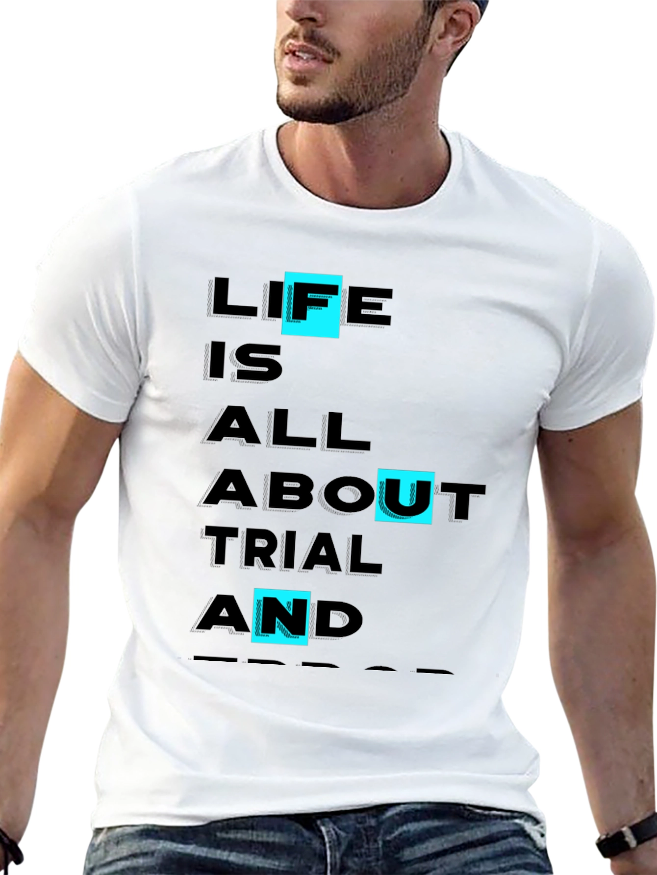 Life Trial & Error Graphic Tee - Black
