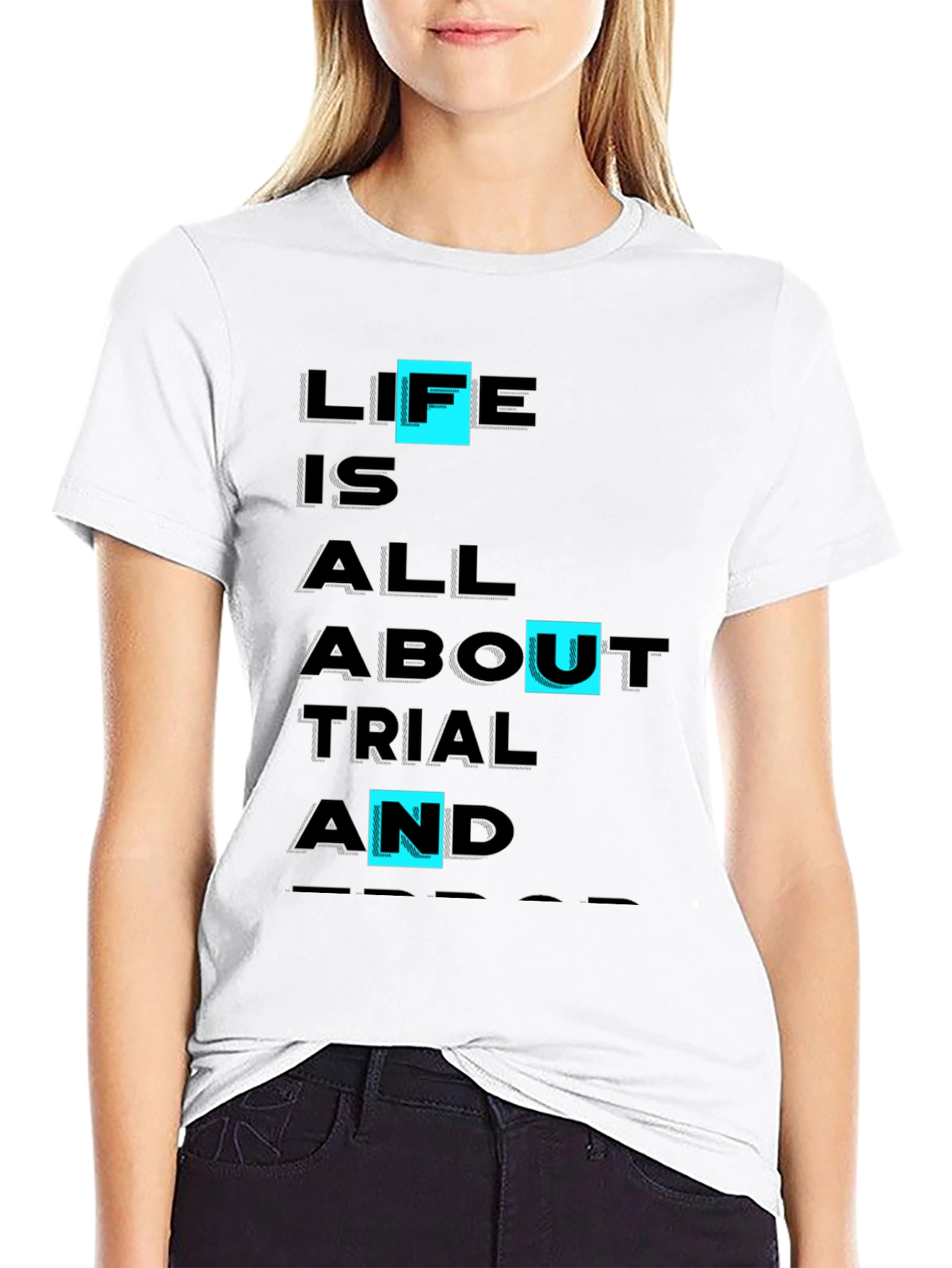 Life Trial & Error Graphic Tee - Black