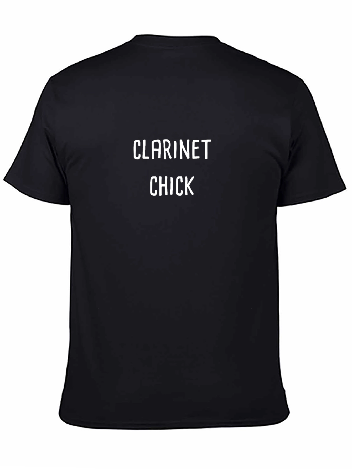 Clarinet Chick Black T-Shirt Music Lover