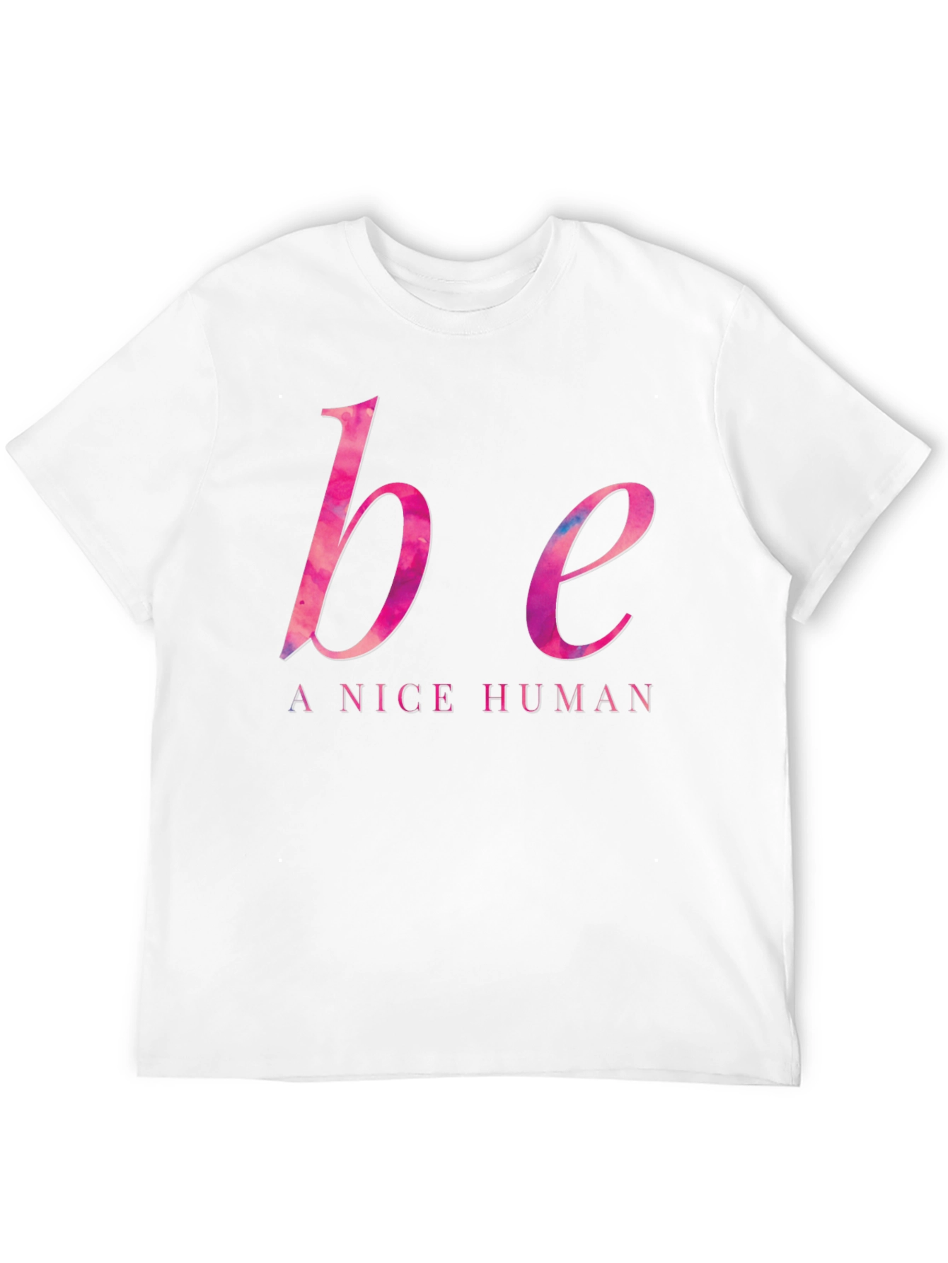 Be A Nice Human T-Shirt - Black Casual Tee