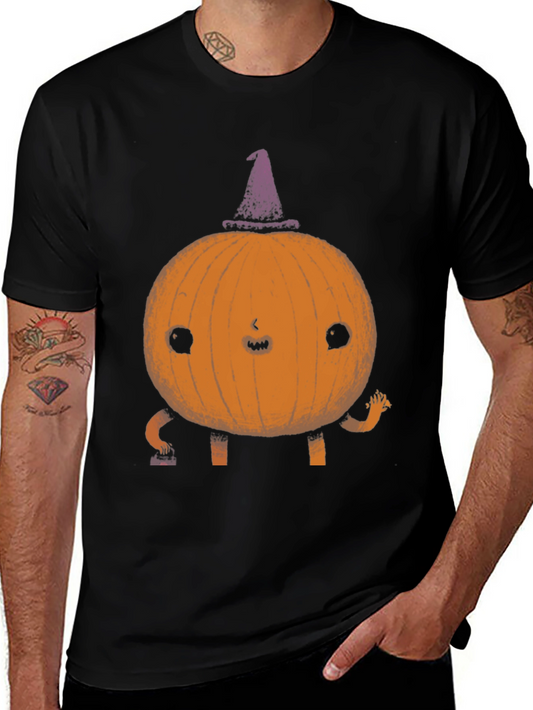 Whimsical Pumpkin Witch T-Shirt