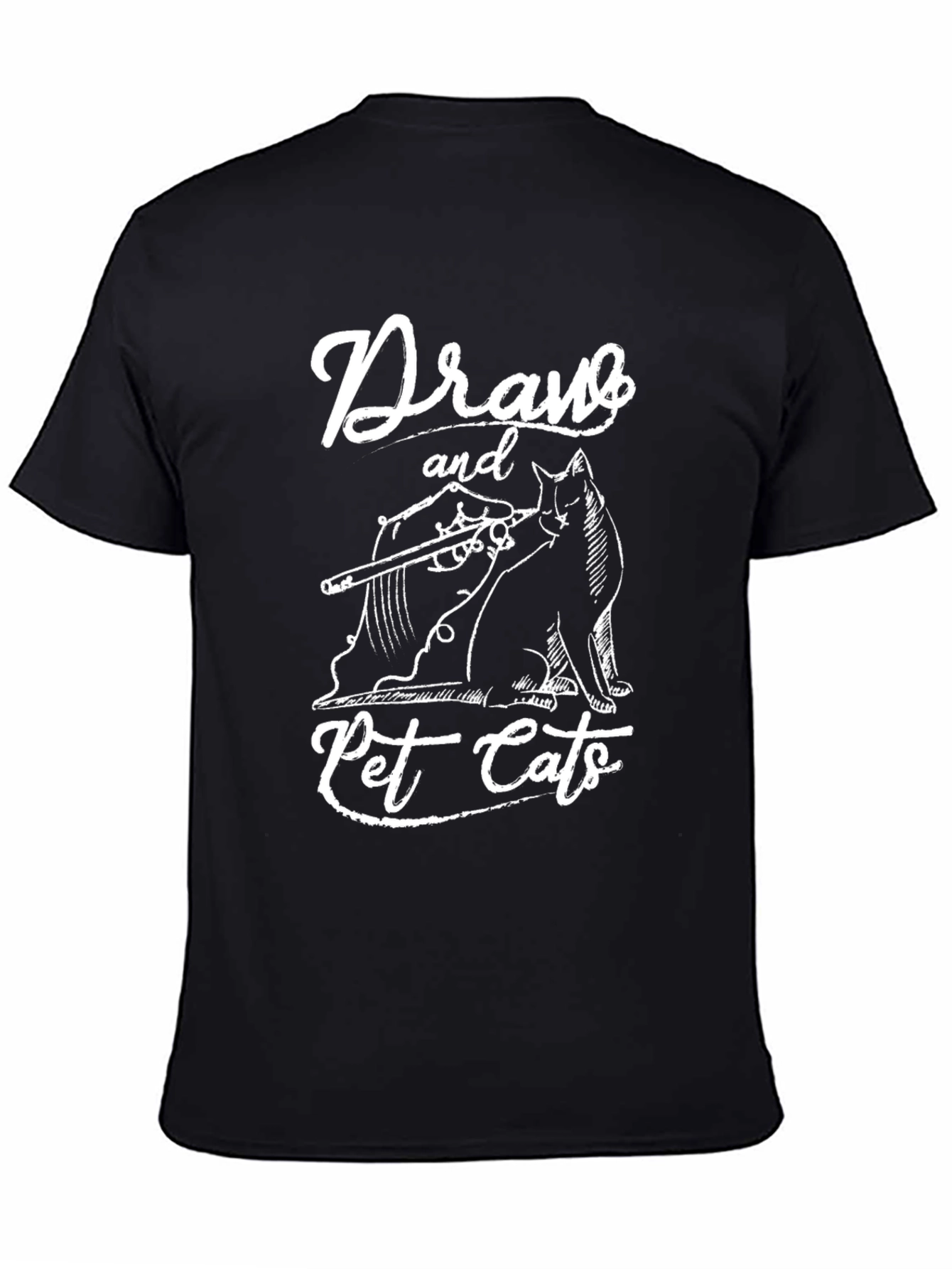 Draw and Pet Cats Graphic T-Shirt