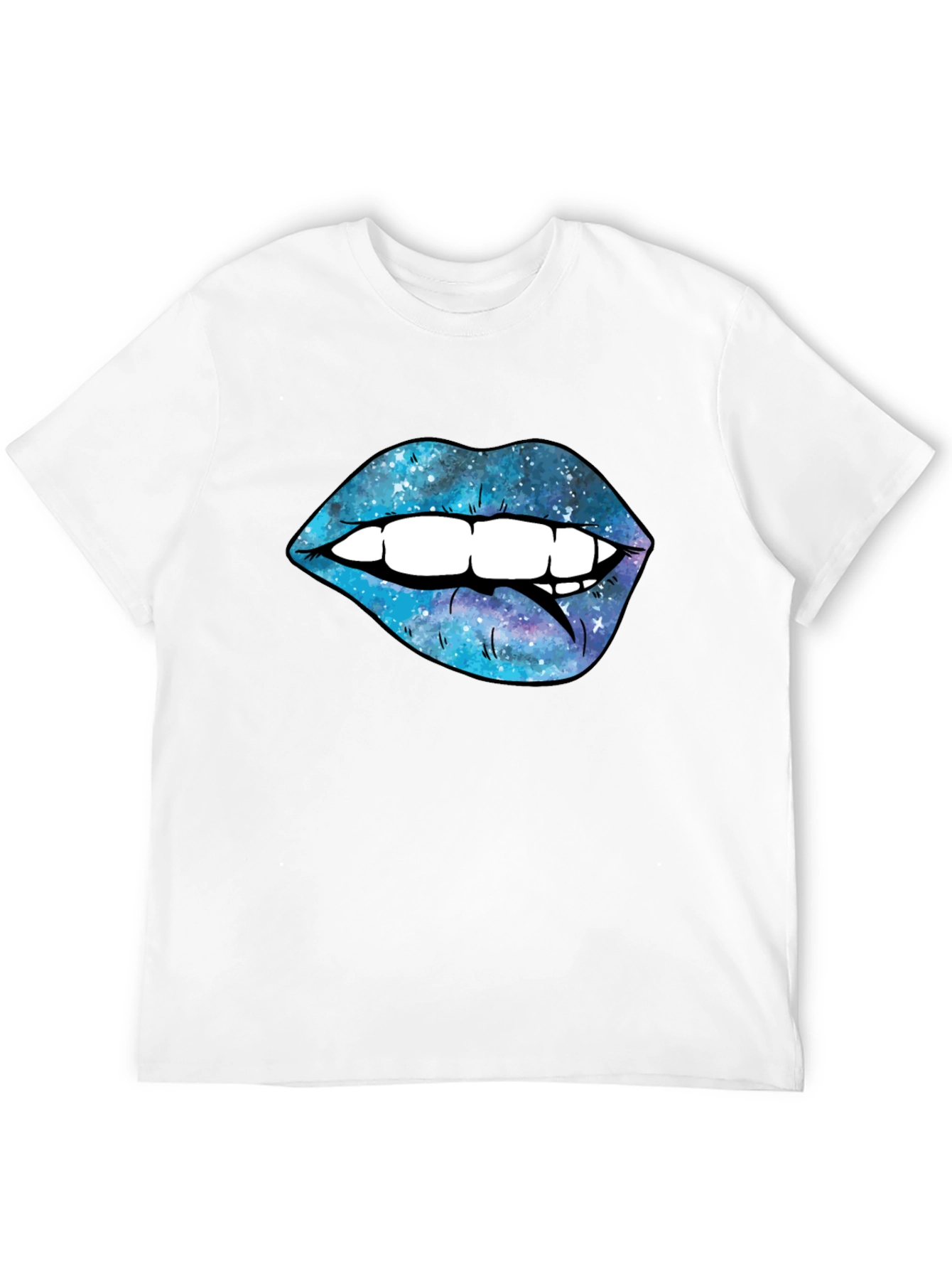 Galaxy Lips Graphic Tee - Stylish Mens T-Shirt