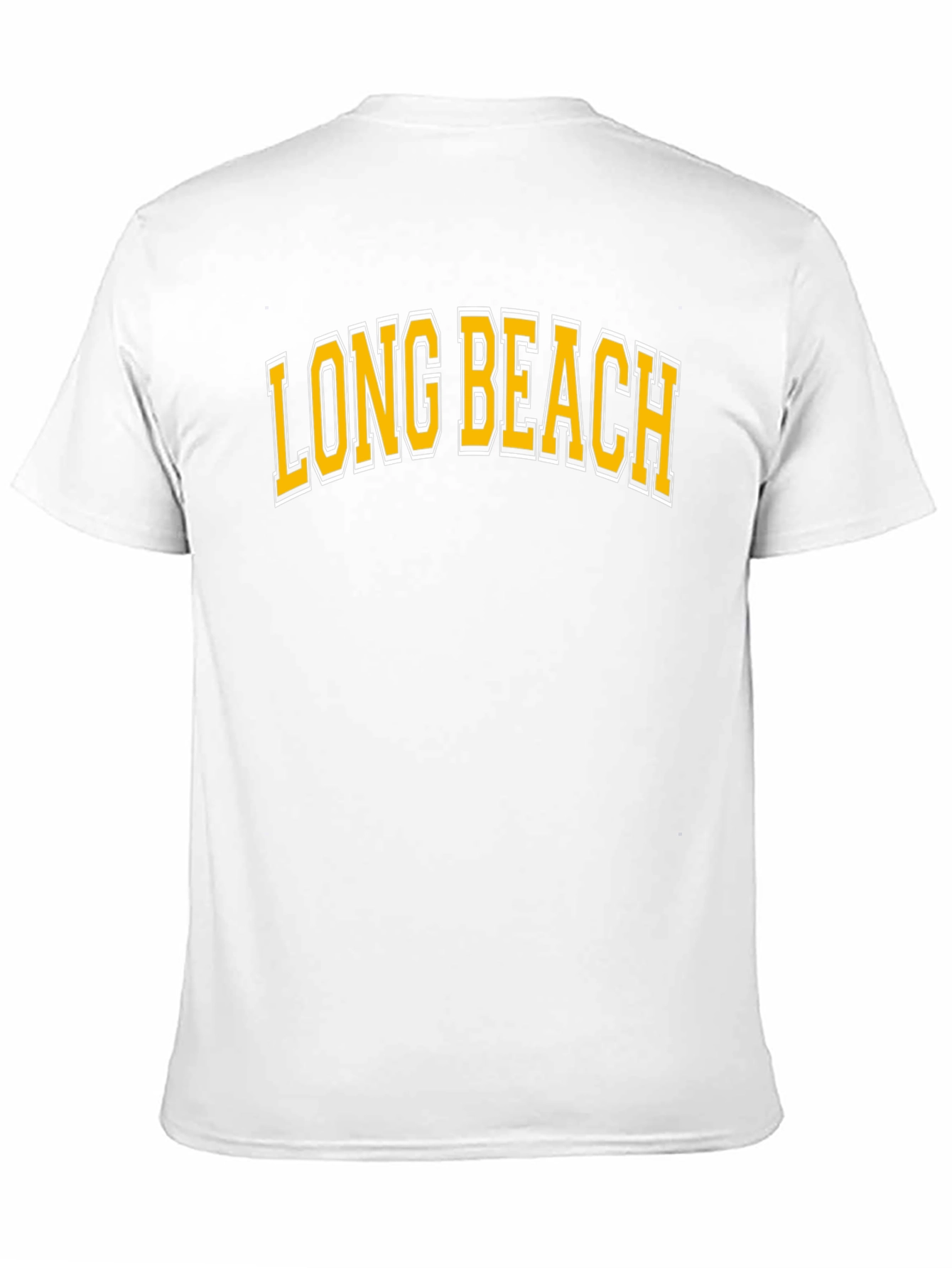 Long Beach Graphic Tee - Black Cotton Blend