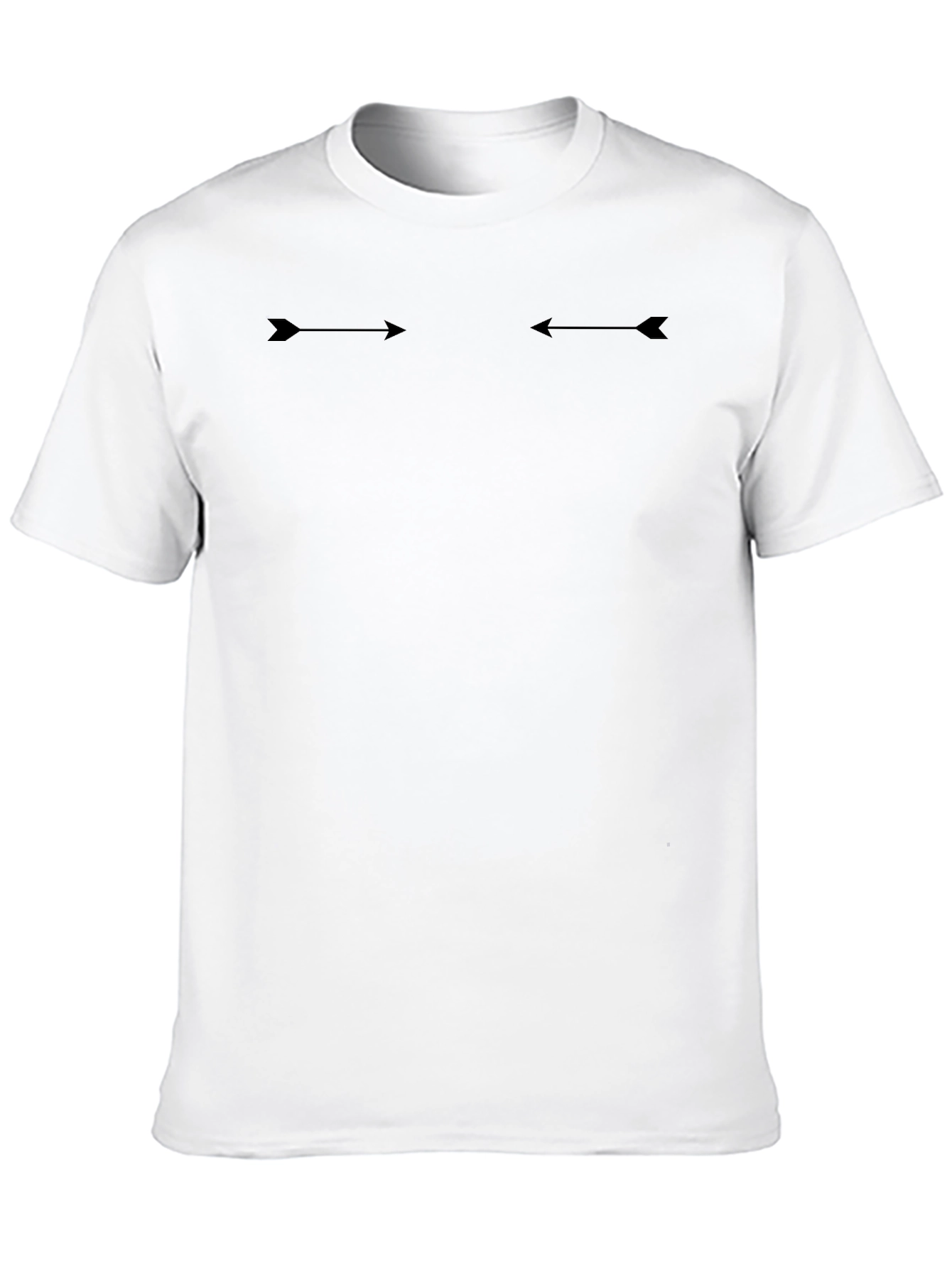 Arrow Graphic Black T-Shirt - Mens Casual Tee