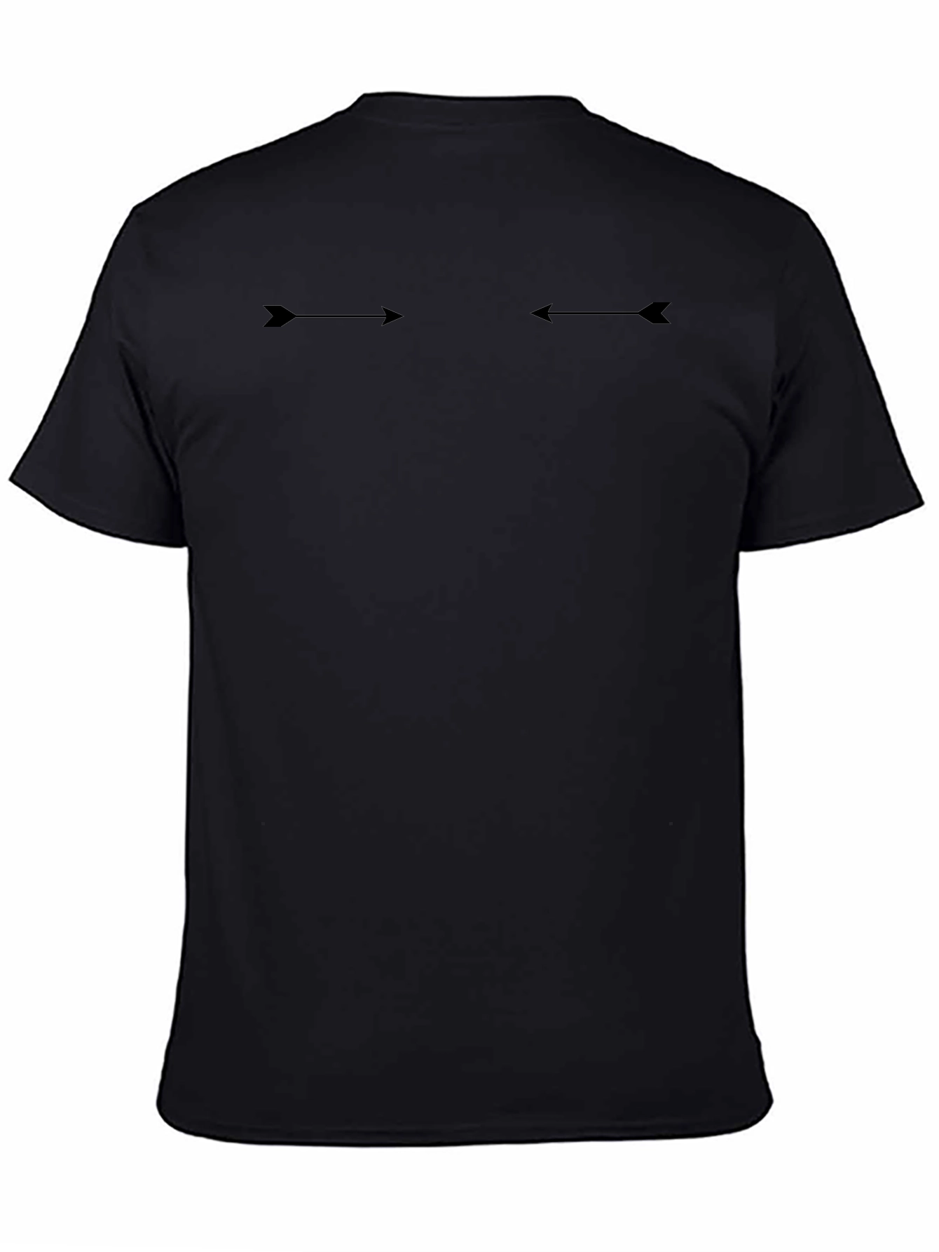 Arrow Graphic Black T-Shirt - Mens Casual Tee