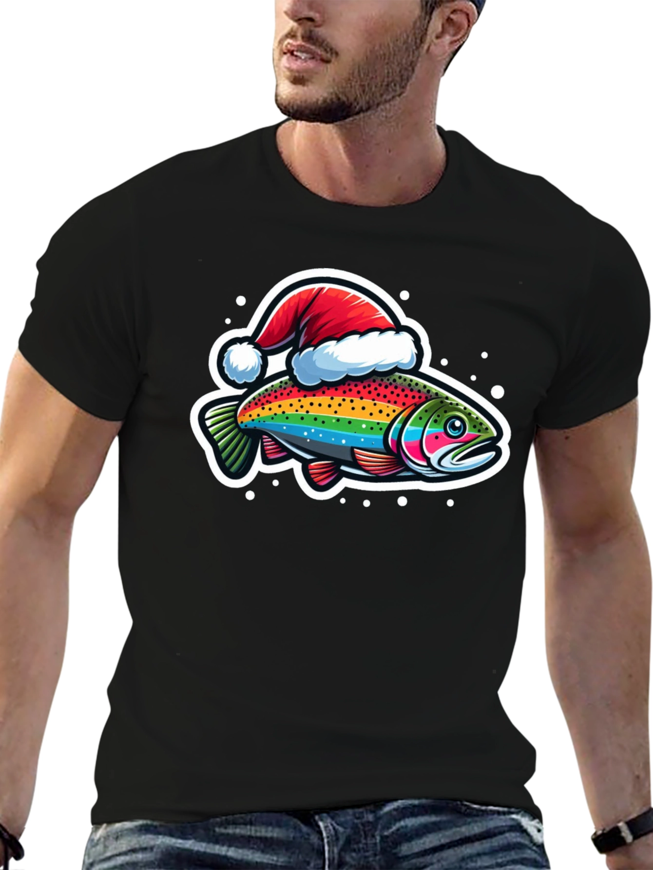 Rainbow Trout Christmas T-Shirt