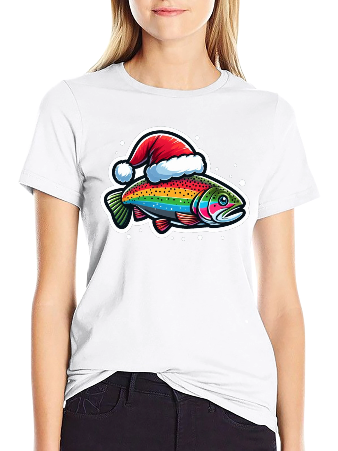 Rainbow Trout Christmas T-Shirt