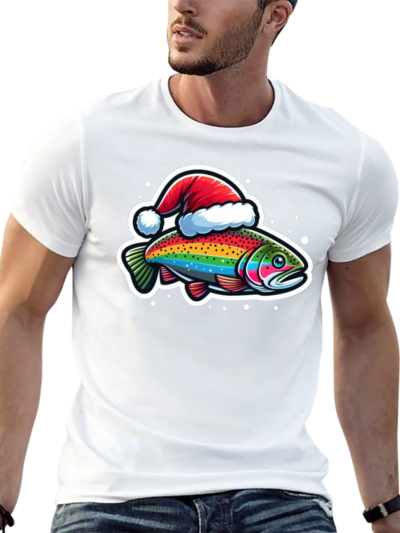 Rainbow Trout Christmas T-Shirt