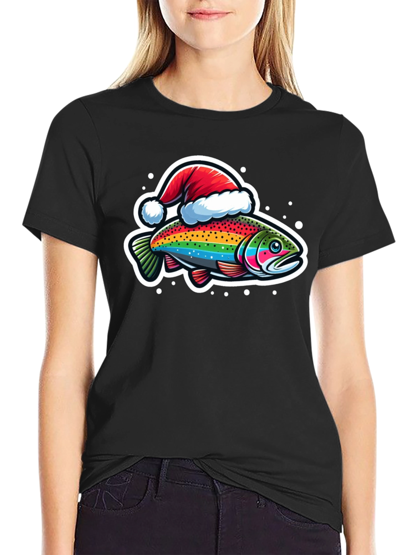 Rainbow Trout Christmas T-Shirt