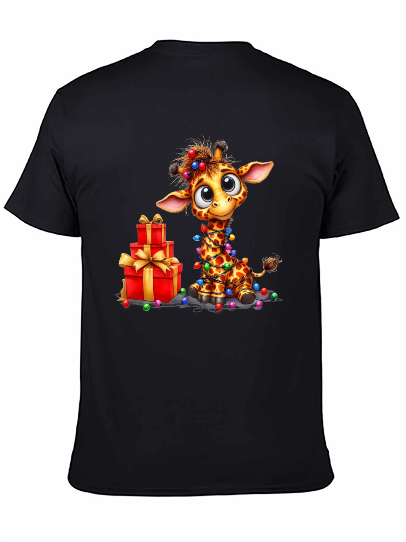 Festive Giraffe Christmas T-Shirt