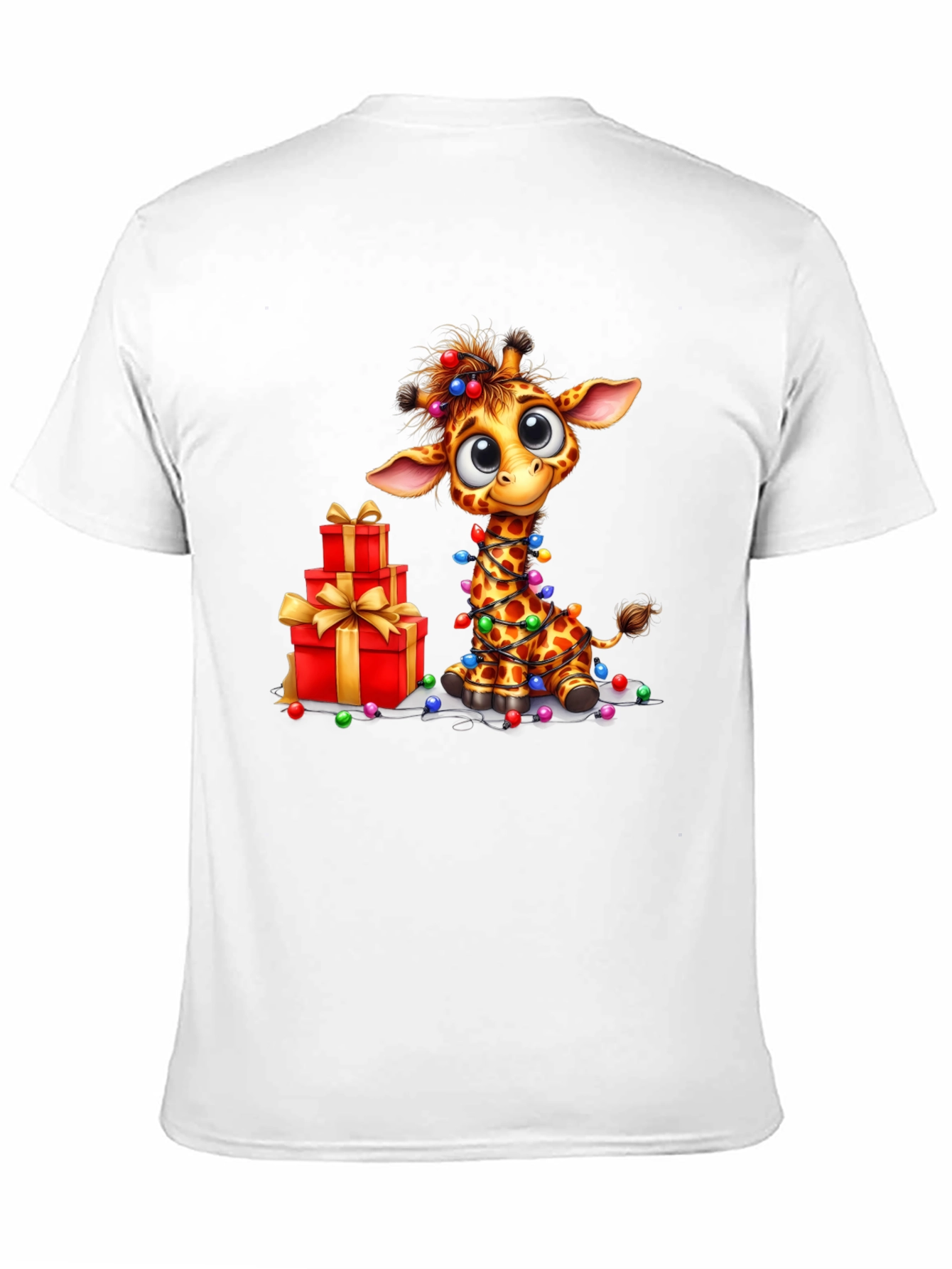 Festive Giraffe Christmas T-Shirt