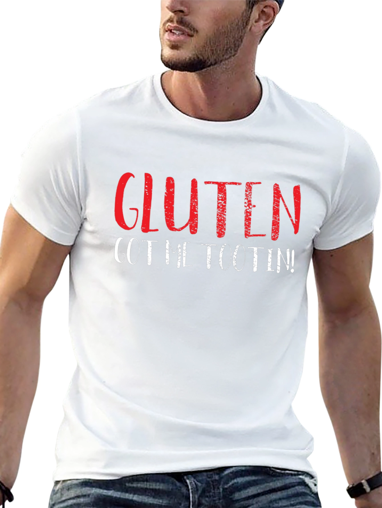 Gluten Got Me Tootin Funny T-Shirt