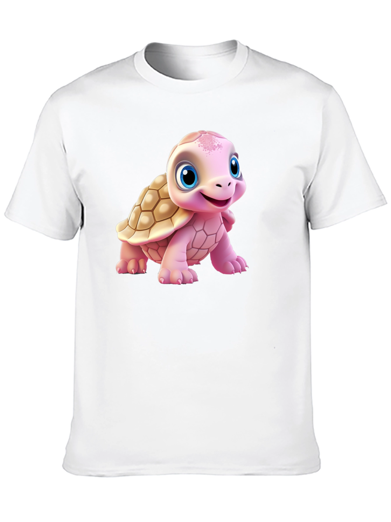 Cute Turtle Graphic Tee - Black Unisex T-Shirt