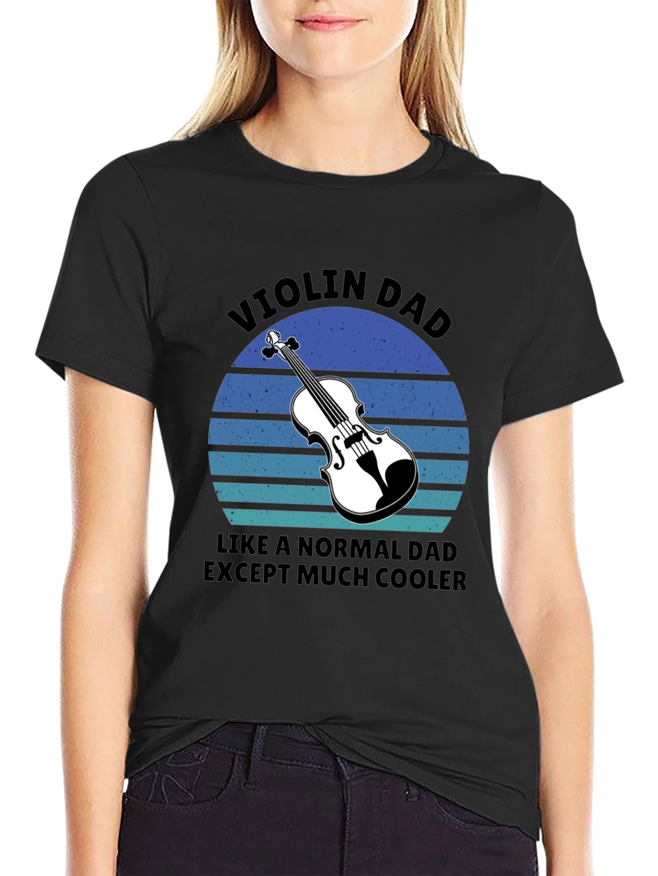Violin Dad T-Shirt - Cool Musician Father Gift