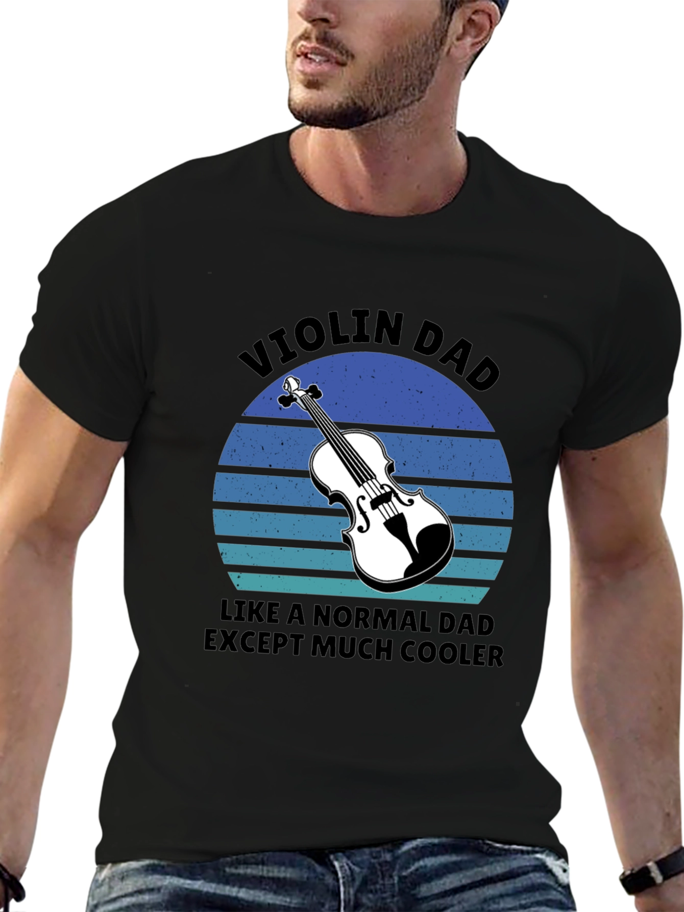 Violin Dad T-Shirt - Cool Musician Father Gift